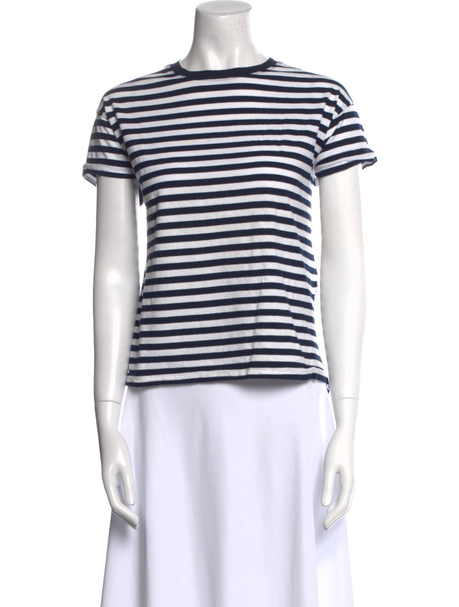 Derek Lam 10 Crosby Striped Crew Neck T-Shirt