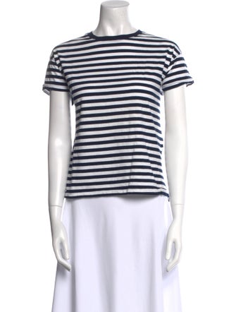 Derek Lam 10 Crosby Striped Crew Neck T-Shirt