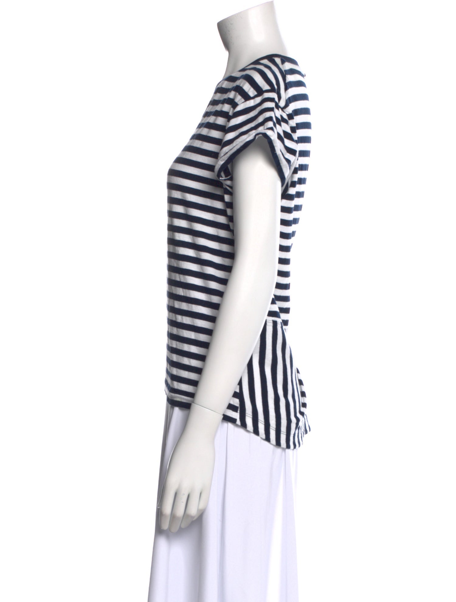 Derek Lam 10 Crosby Striped Crew Neck T-Shirt