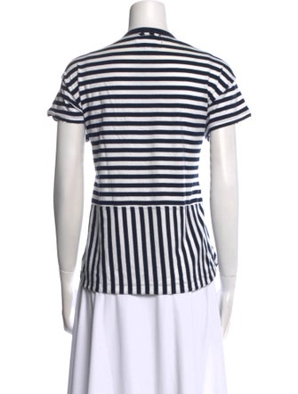 Derek Lam 10 Crosby Striped Crew Neck T-Shirt
