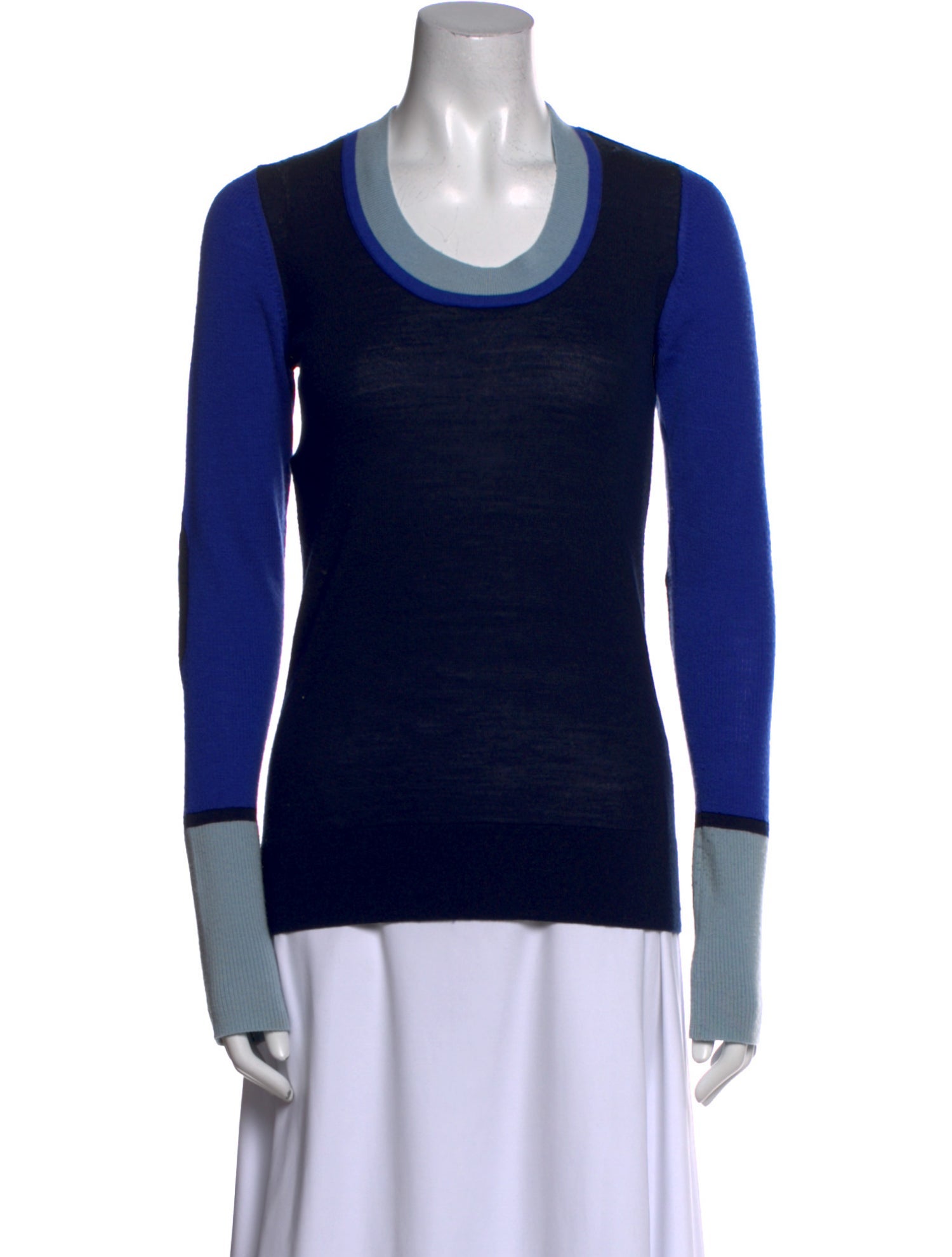 Derek Lam 10 Crosby Merino Wool Scoop Neck Top