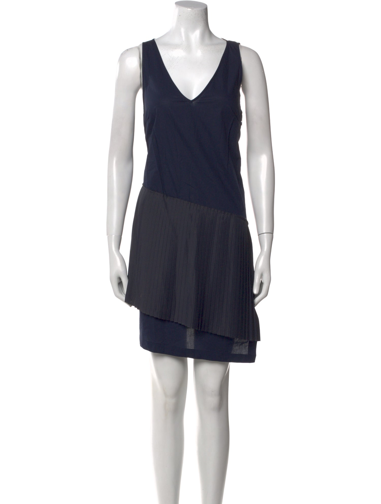 Derek Lam 10 Crosby V-Neck Knee-Length Dress