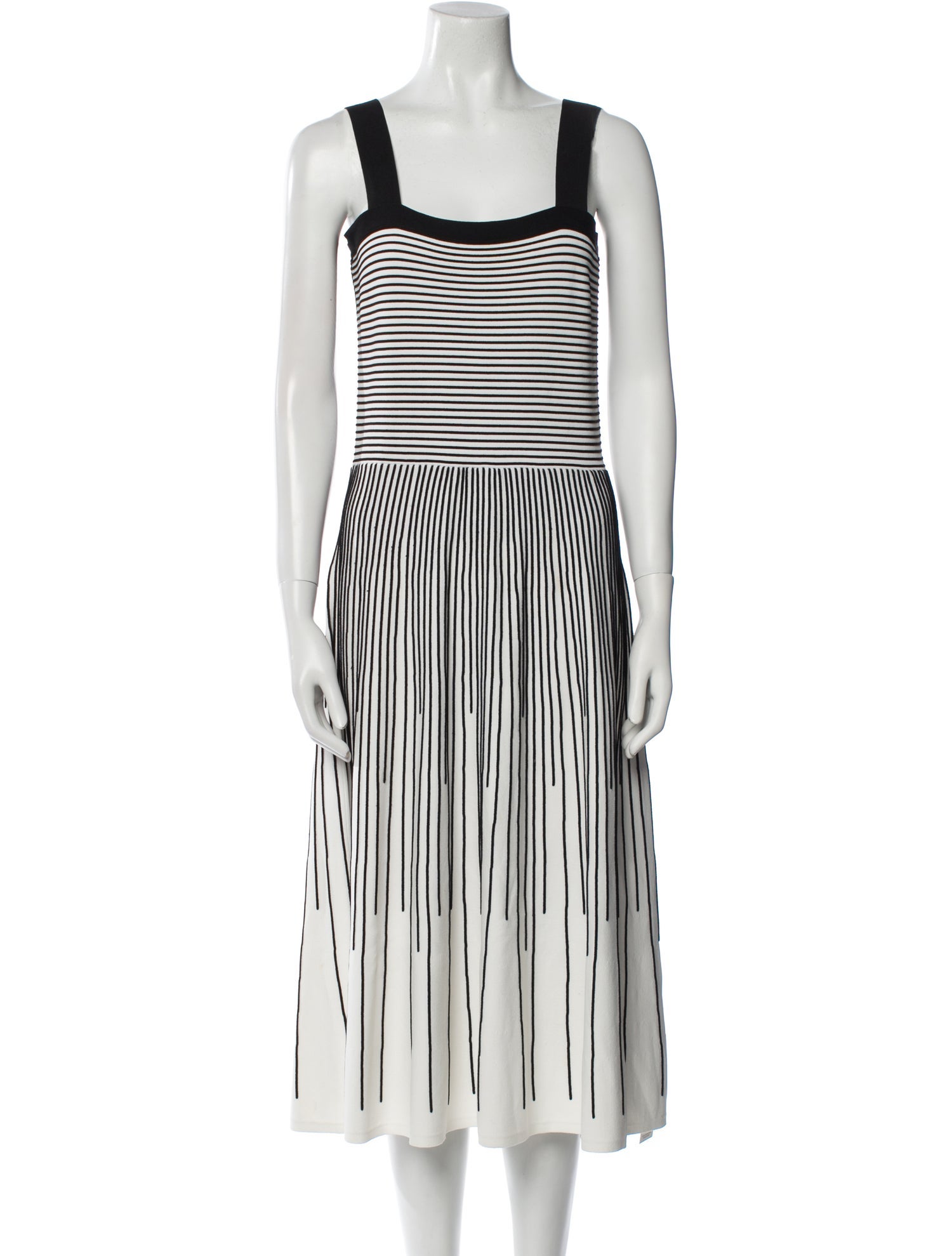 Derek Lam 10 Crosby Striped Midi Length Dress