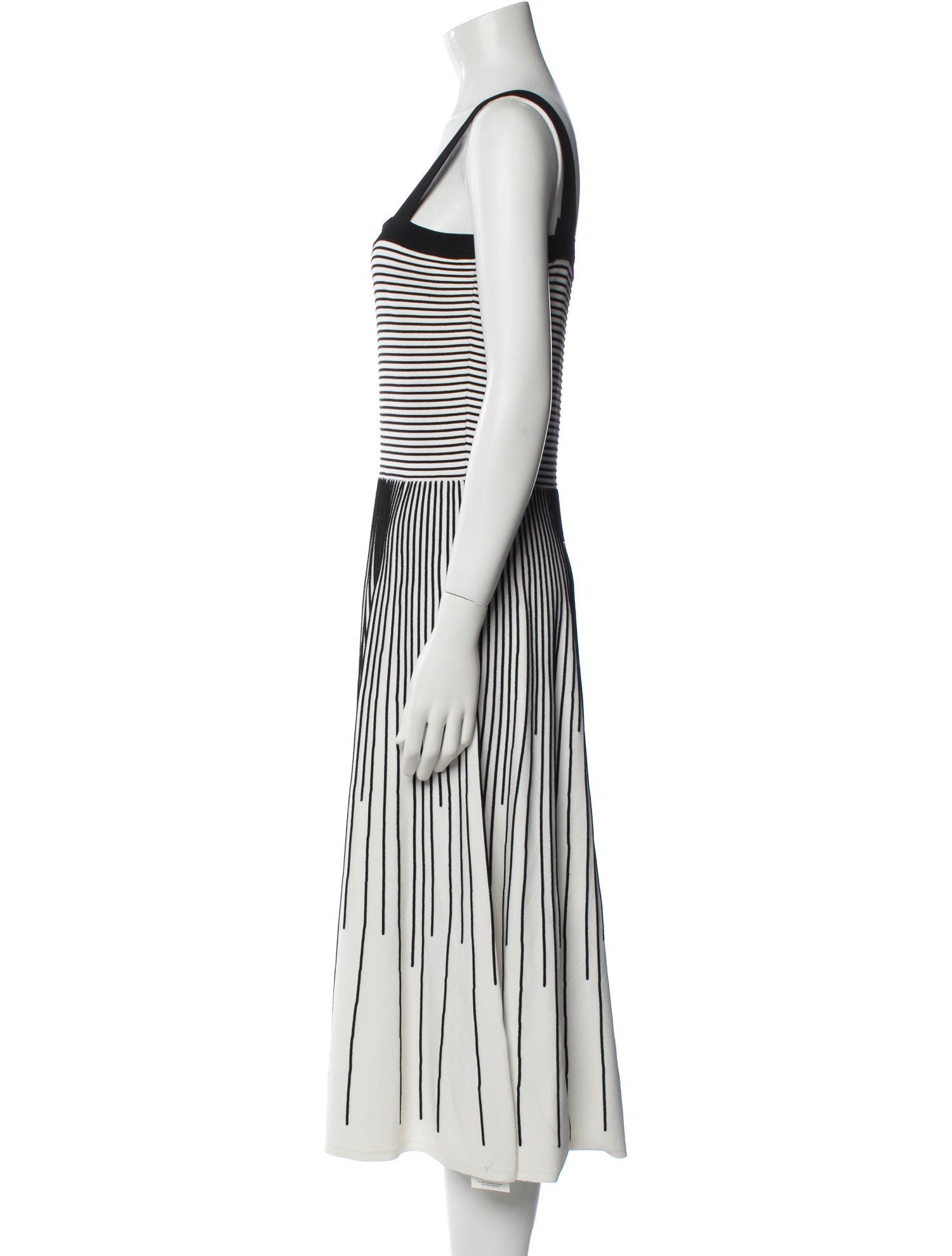 Derek Lam 10 Crosby Striped Midi Length Dress