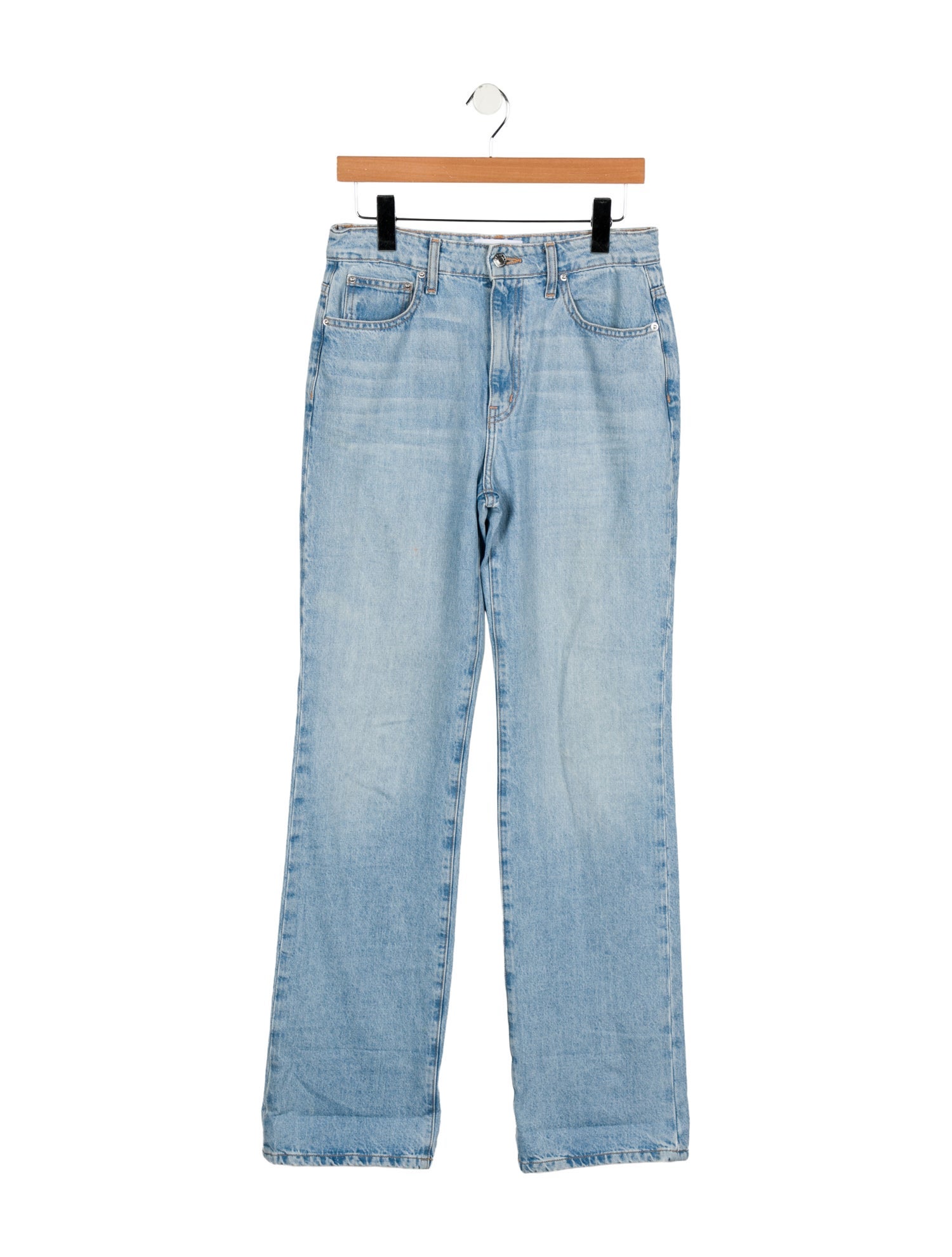 Derek Lam 10 Crosby Mid-Rise Wide Leg Jeans