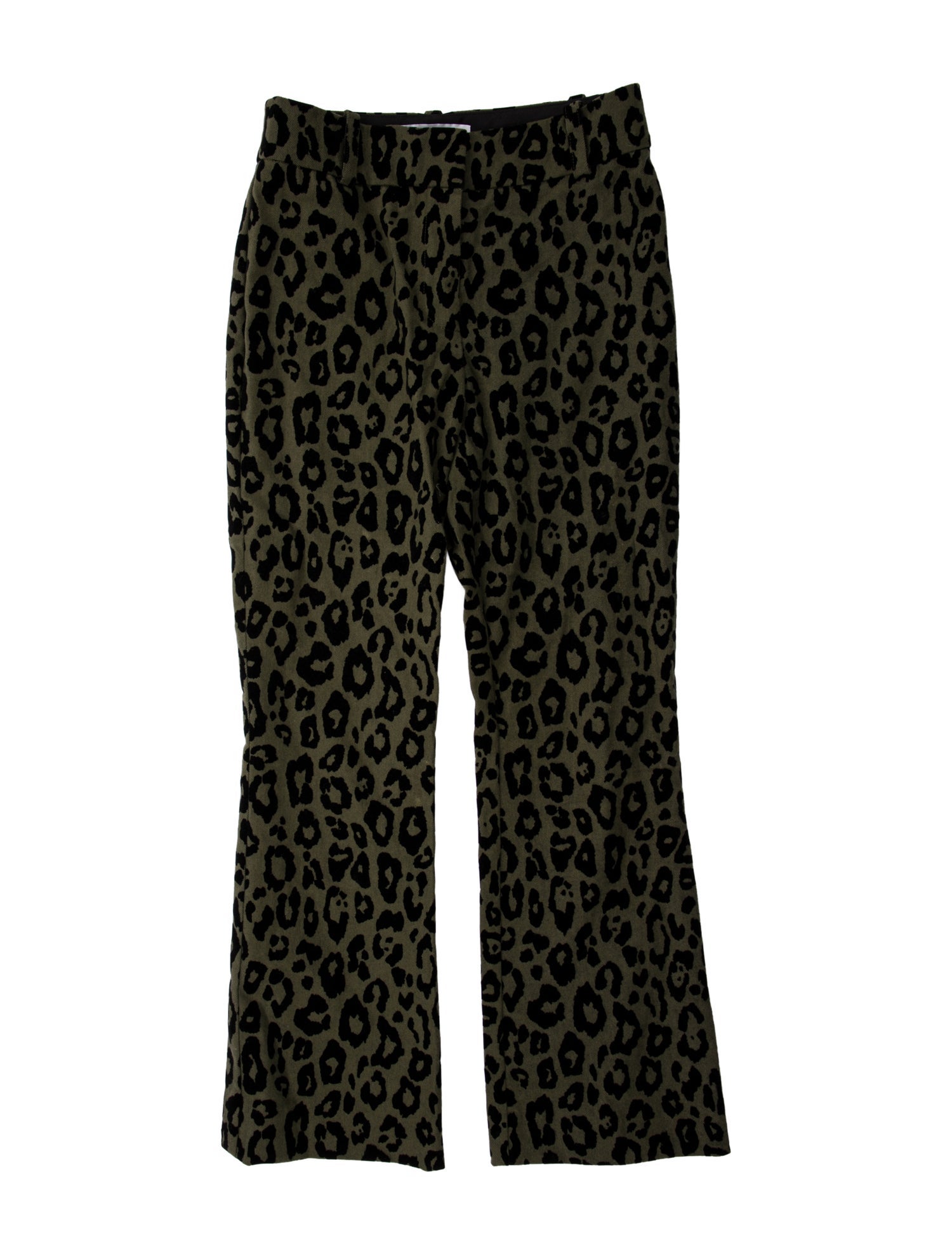 Derek Lam 10 Crosby Animal Print Straight Leg Pants