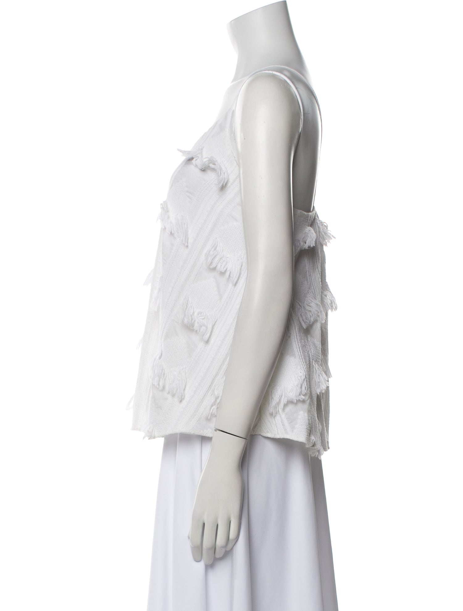 Derek Lam 10 Crosby Scoop Neck Sleeveless Top