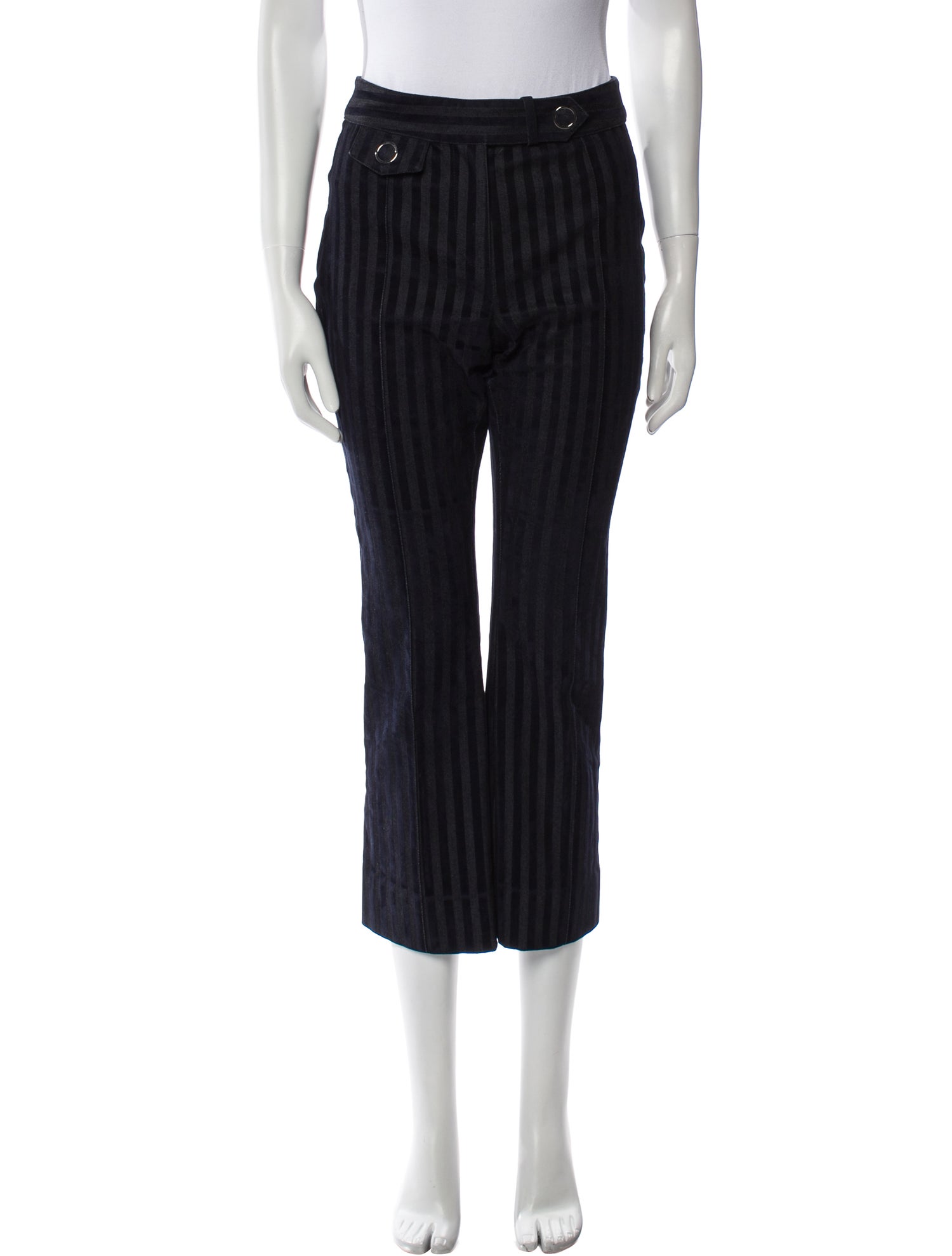 Derek Lam 10 Crosby Striped Wide Leg Pants