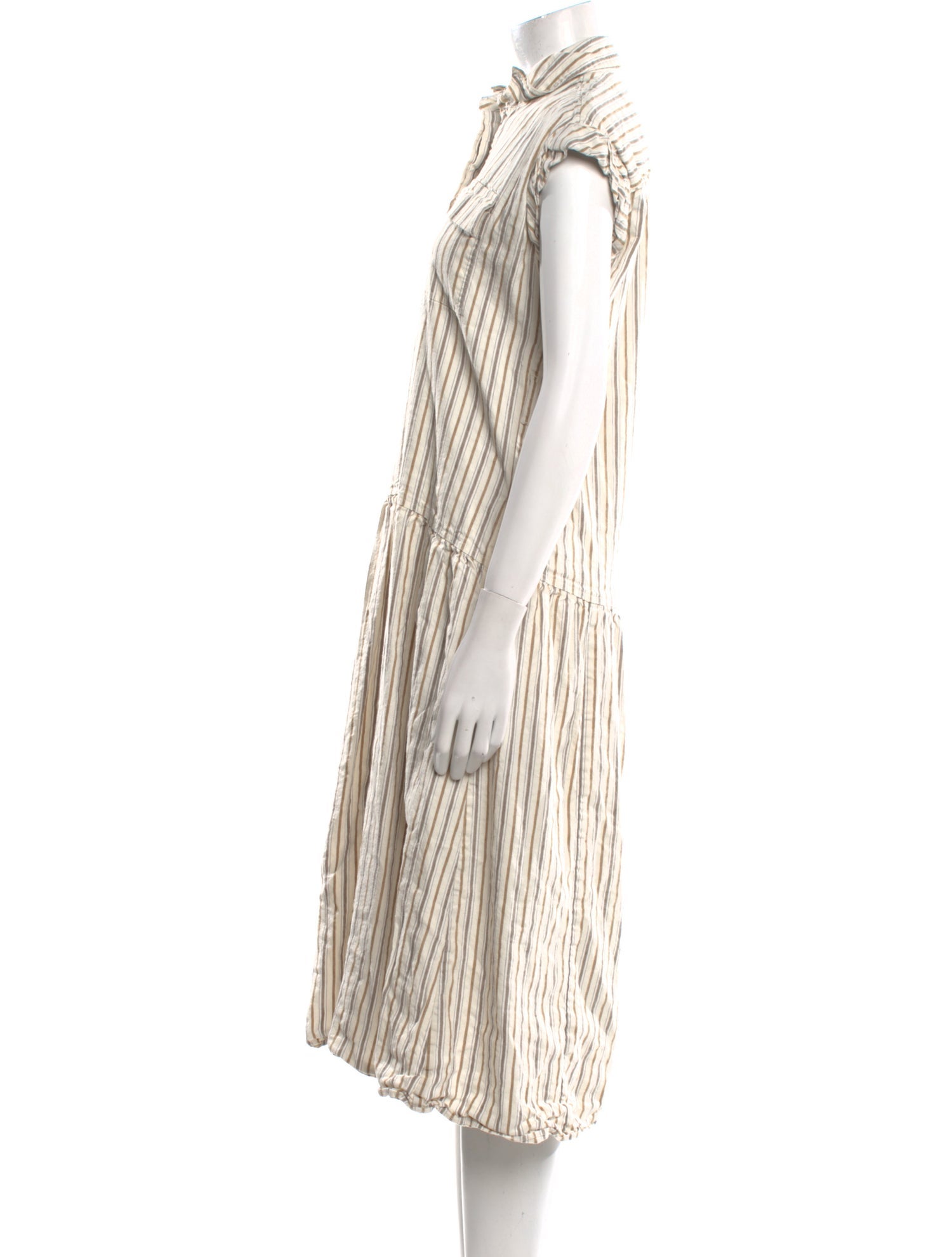Derek Lam 10 Crosby Striped Midi Length Dress