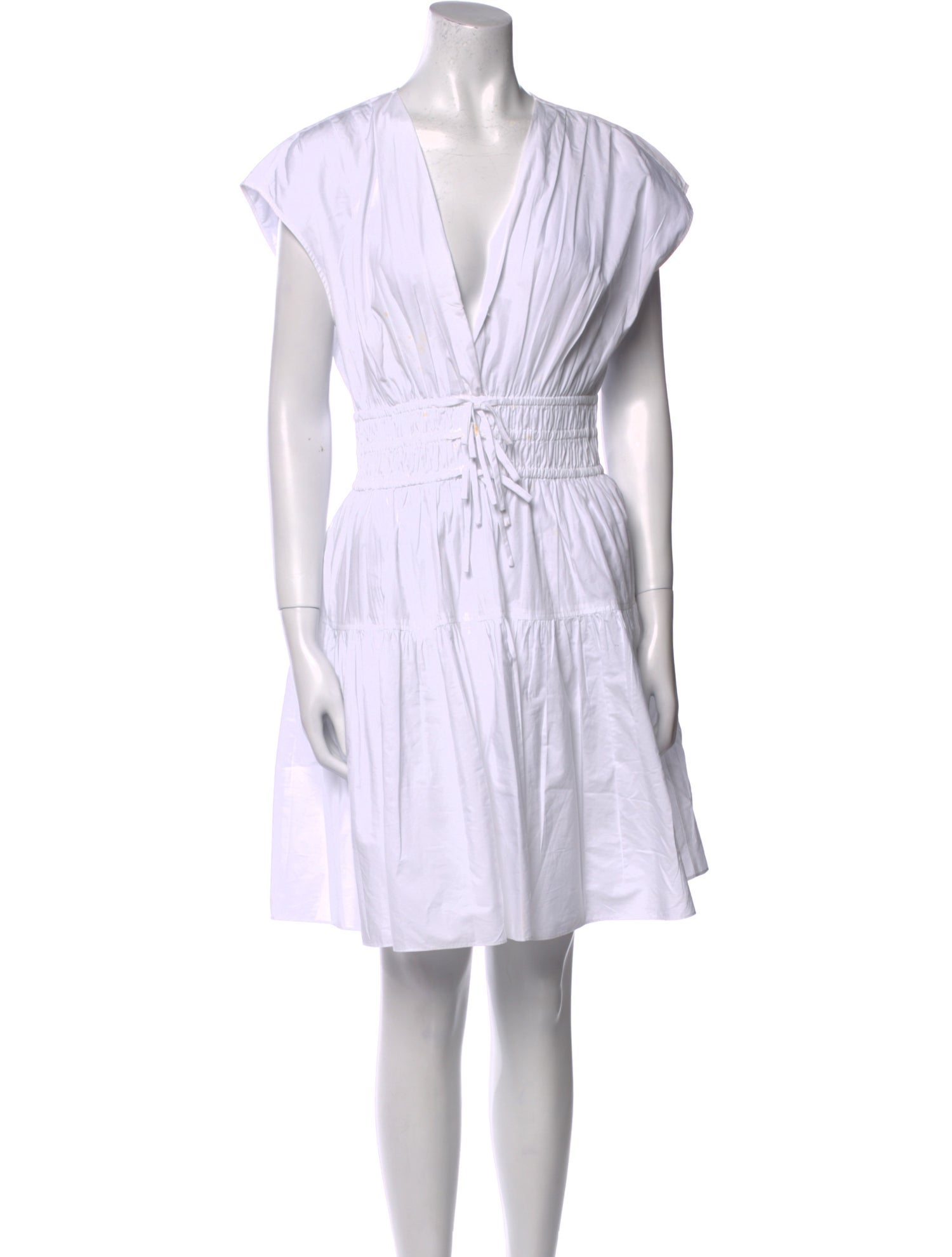 Derek Lam 10 Crosby V-Neck Knee-Length Dress