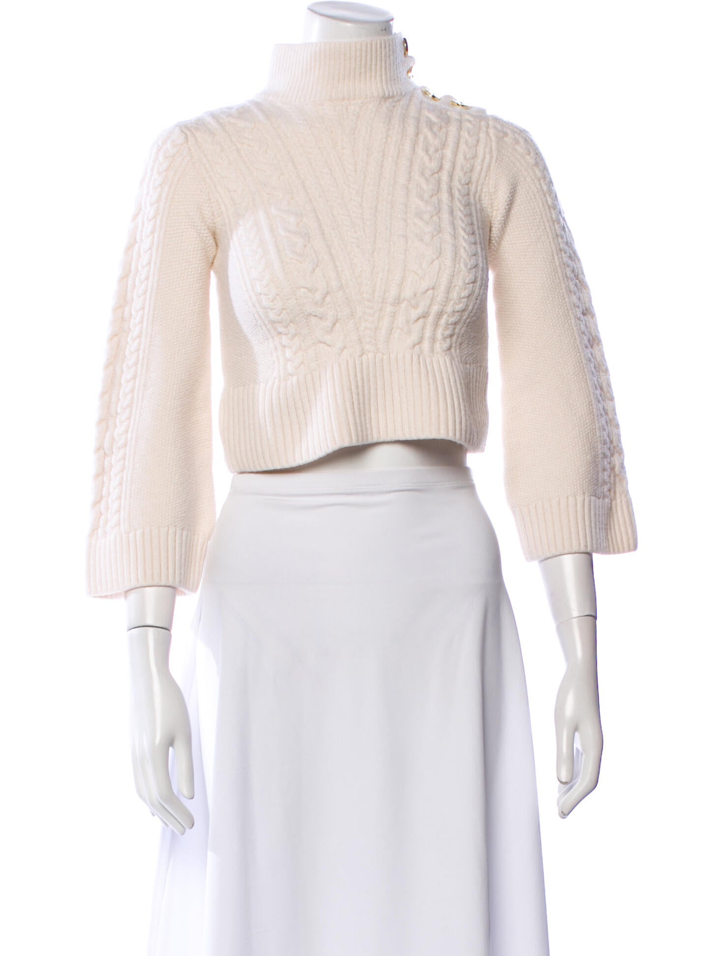 Derek Lam 10 Crosby Wool Mock Neck Sweater