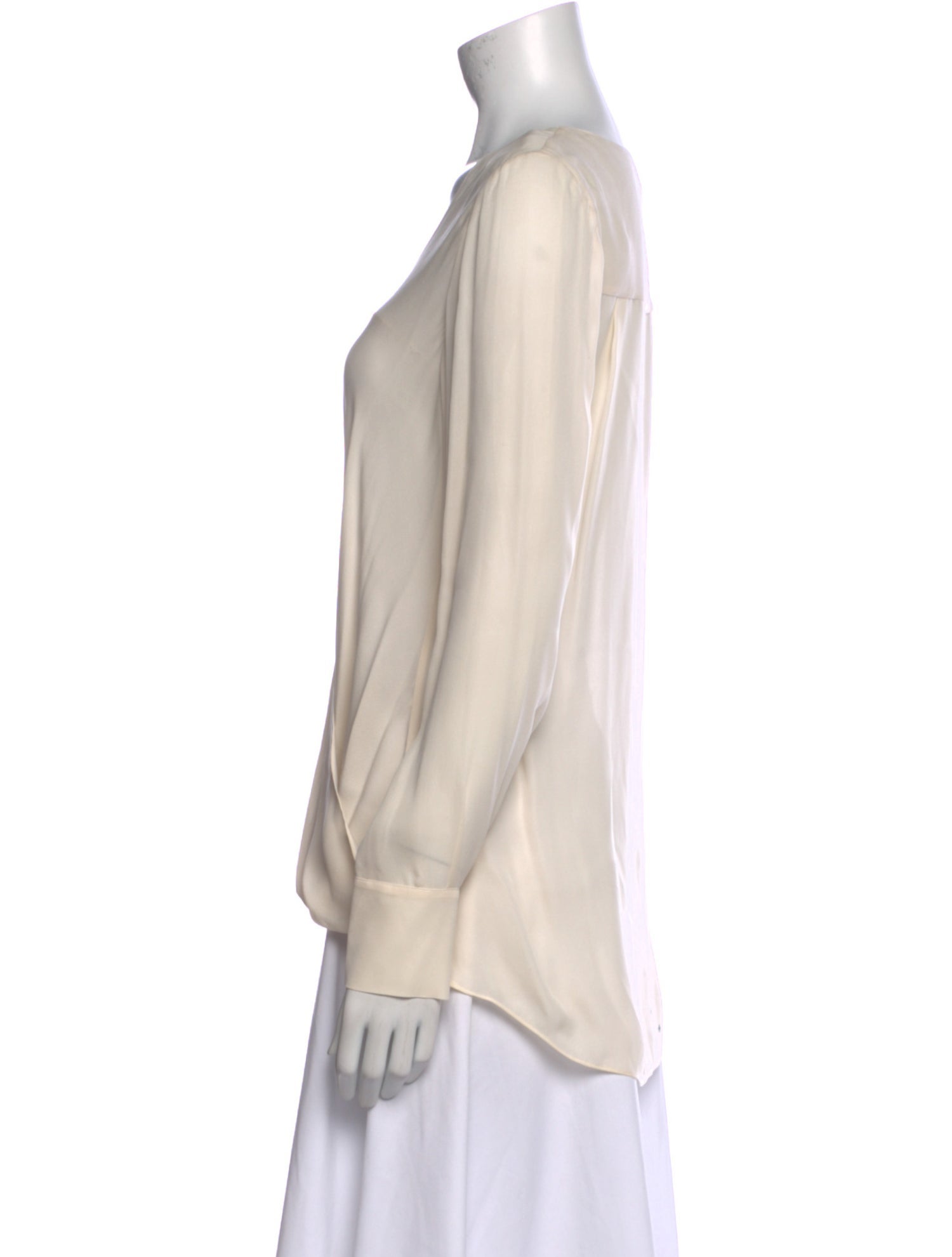 Derek Lam 10 Crosby Silk V-Neck Blouse