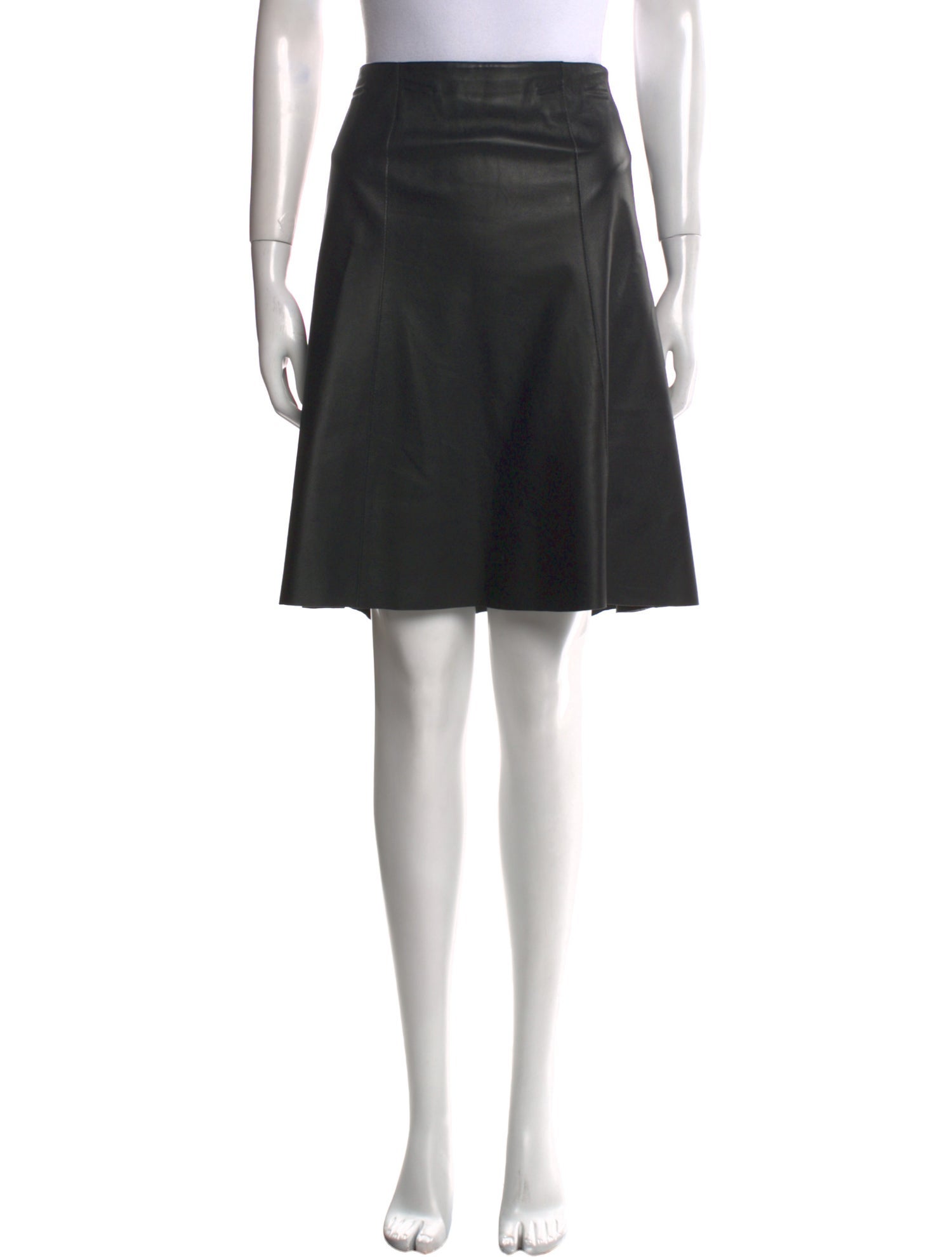 Derek Lam 10 Crosby Lambskin Knee-Length Skirt