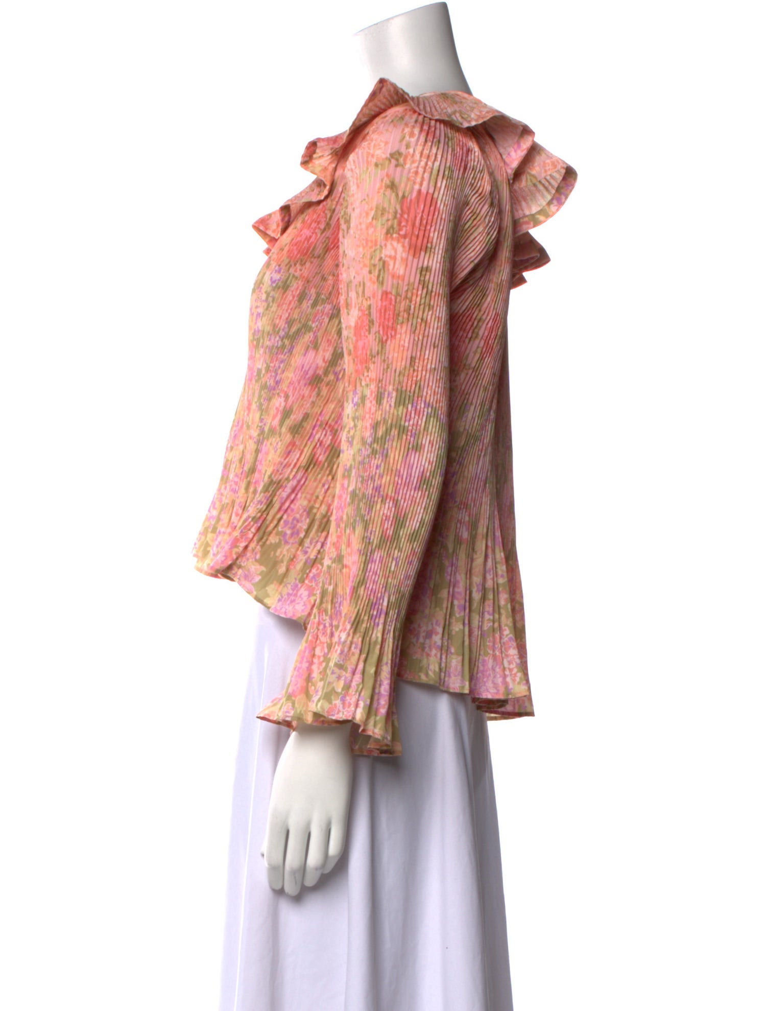 Derek Lam 10 Crosby Printed Cowl Neck Blouse