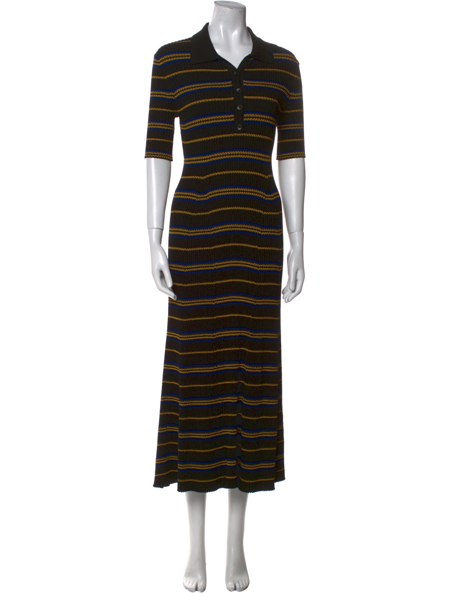 Derek Lam 10 Crosby Striped Long Dress