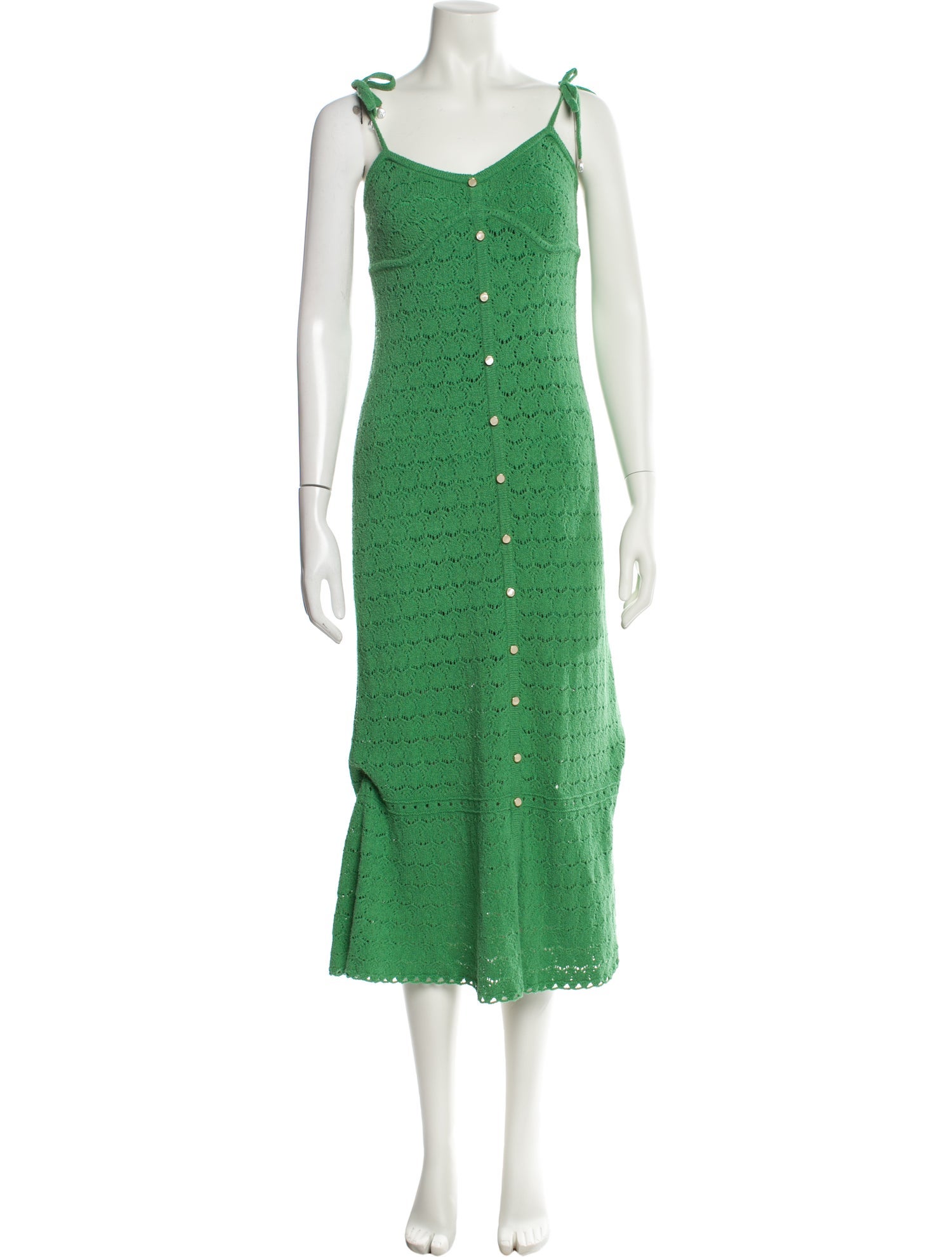 Derek Lam 10 Crosby Square Neckline Long Dress