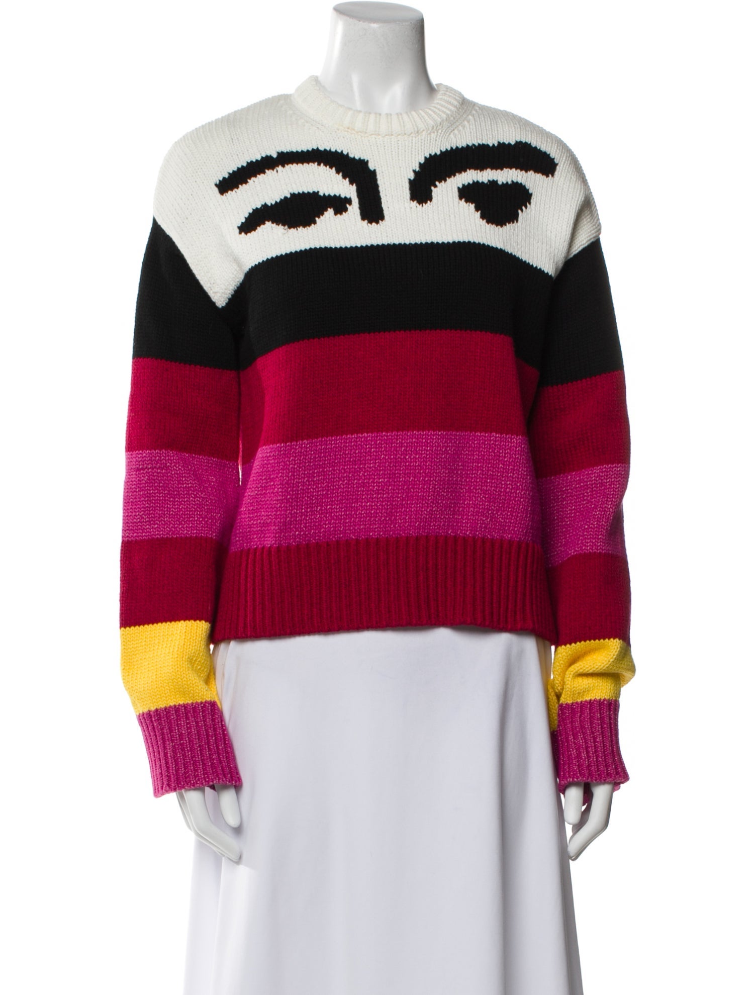 Derek Lam 10 Crosby Striped Crew Neck Sweater