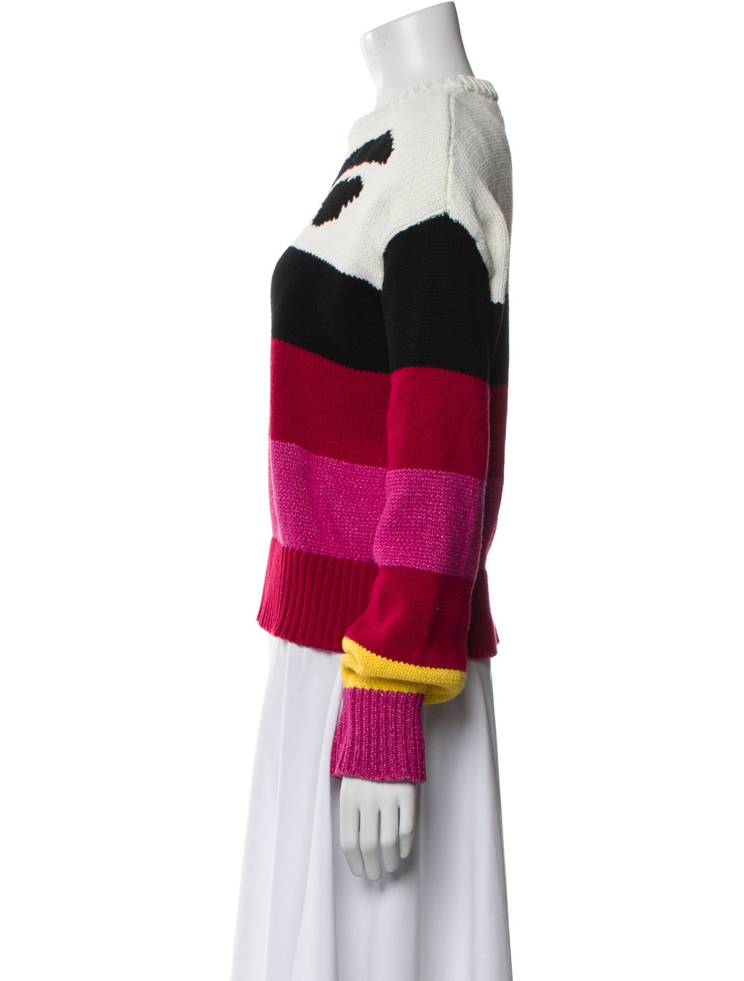 Derek Lam 10 Crosby Striped Crew Neck Sweater