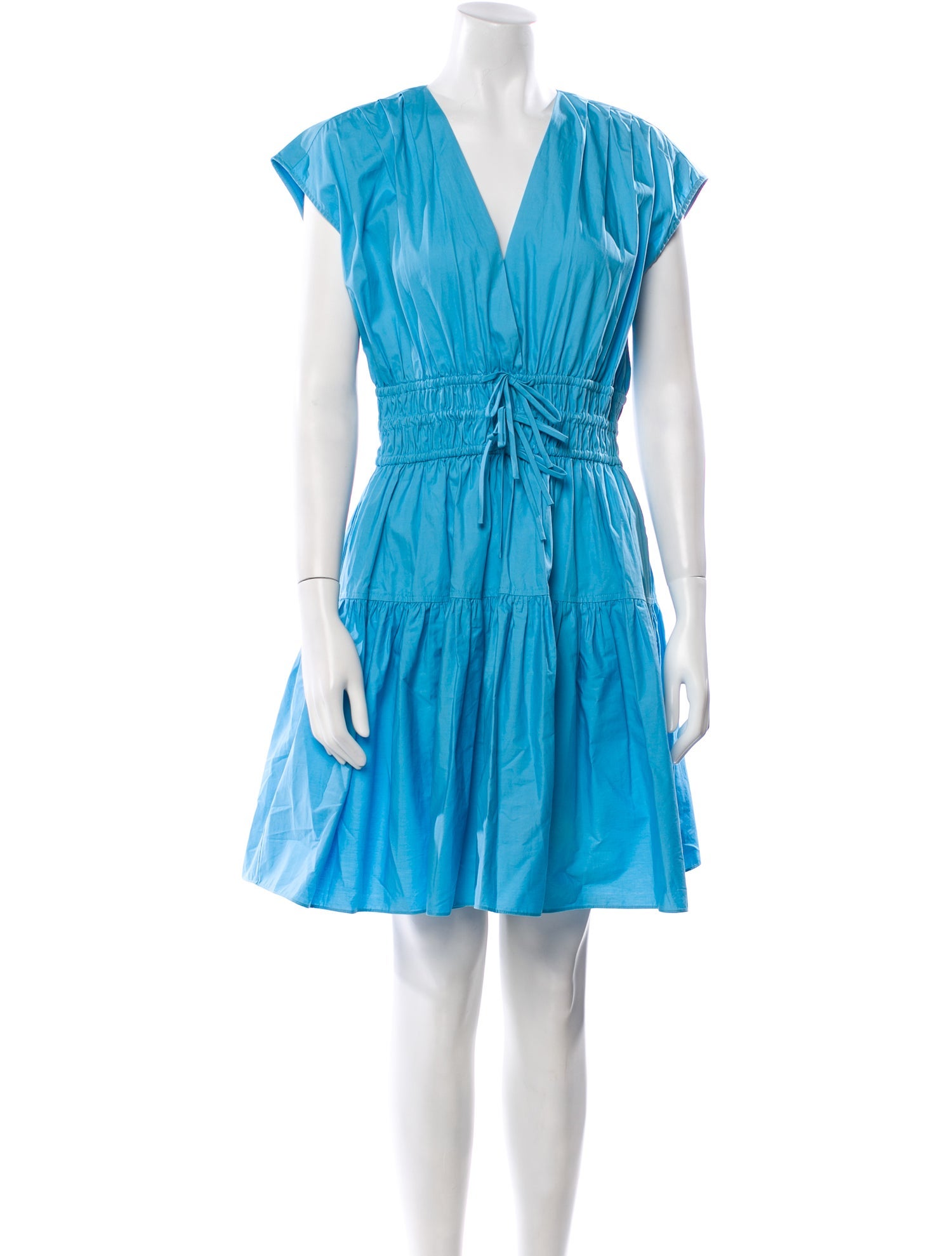 Derek Lam 10 Crosby V-Neck Mini Dress