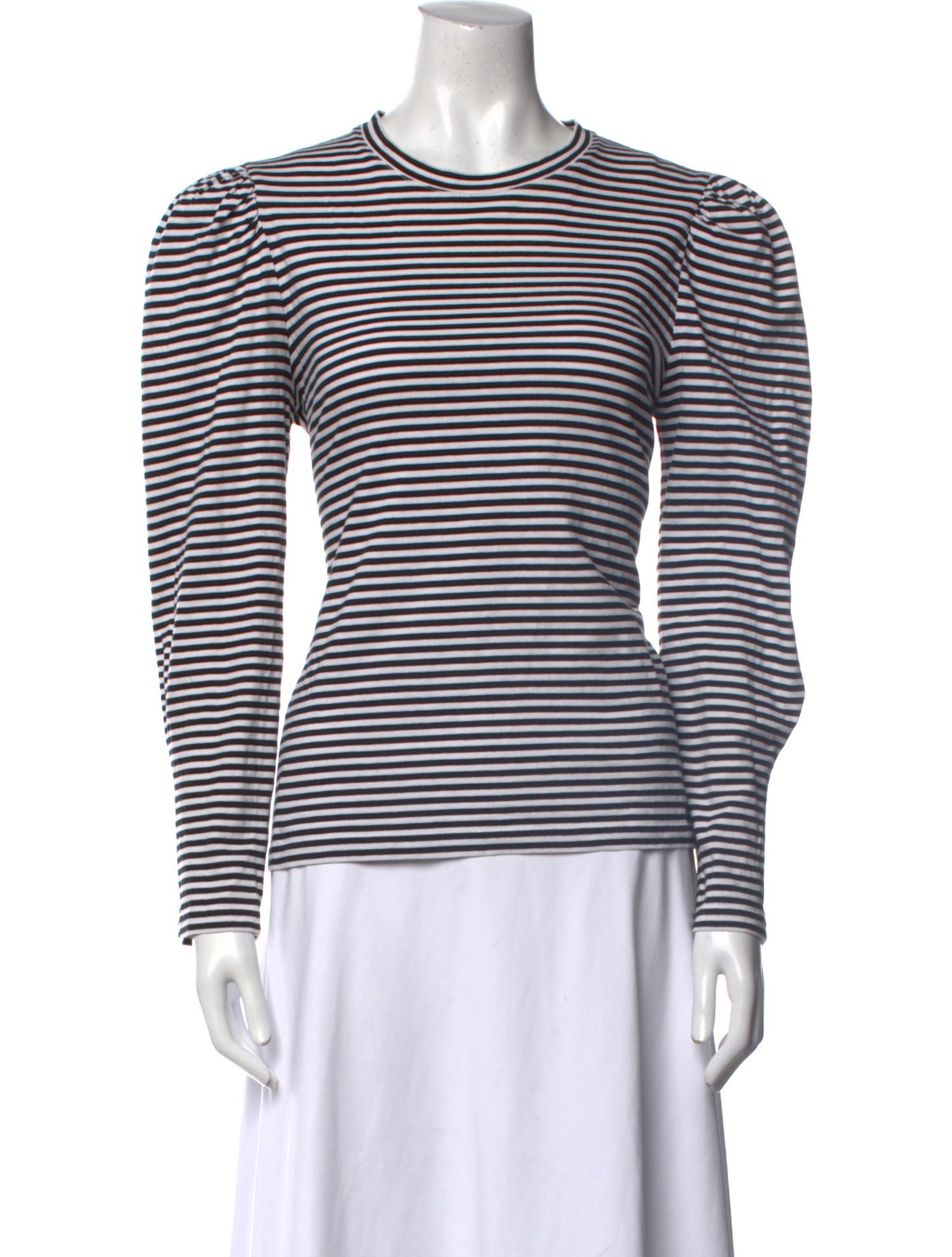 Derek Lam 10 Crosby Striped Crew Neck T-Shirt