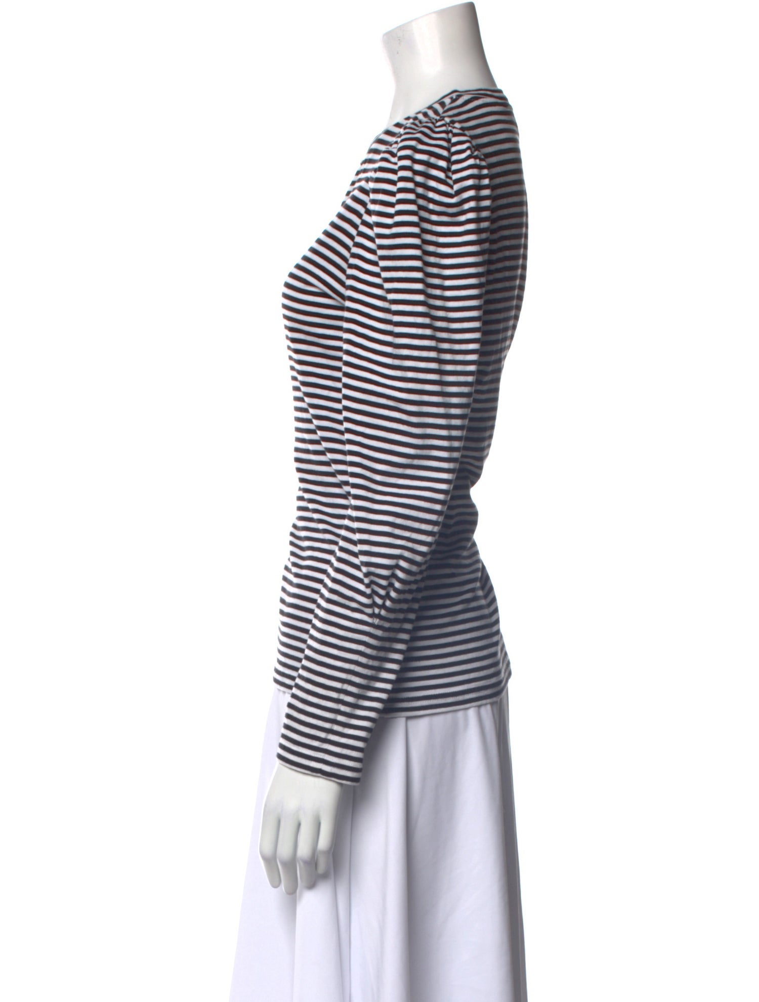 Derek Lam 10 Crosby Striped Crew Neck T-Shirt