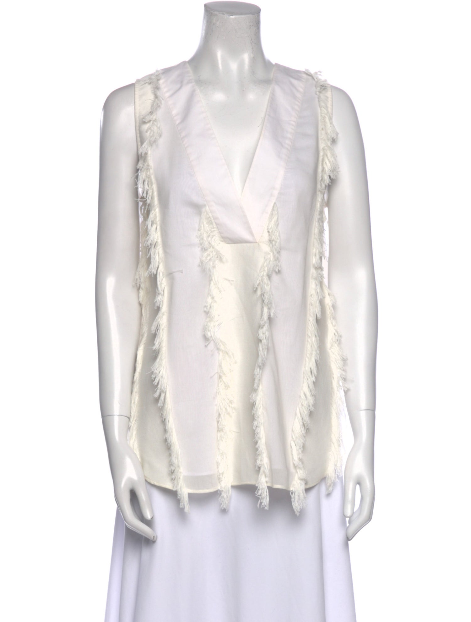 Derek Lam 10 Crosby V-Neck Sleeveless Blouse w/ Tags