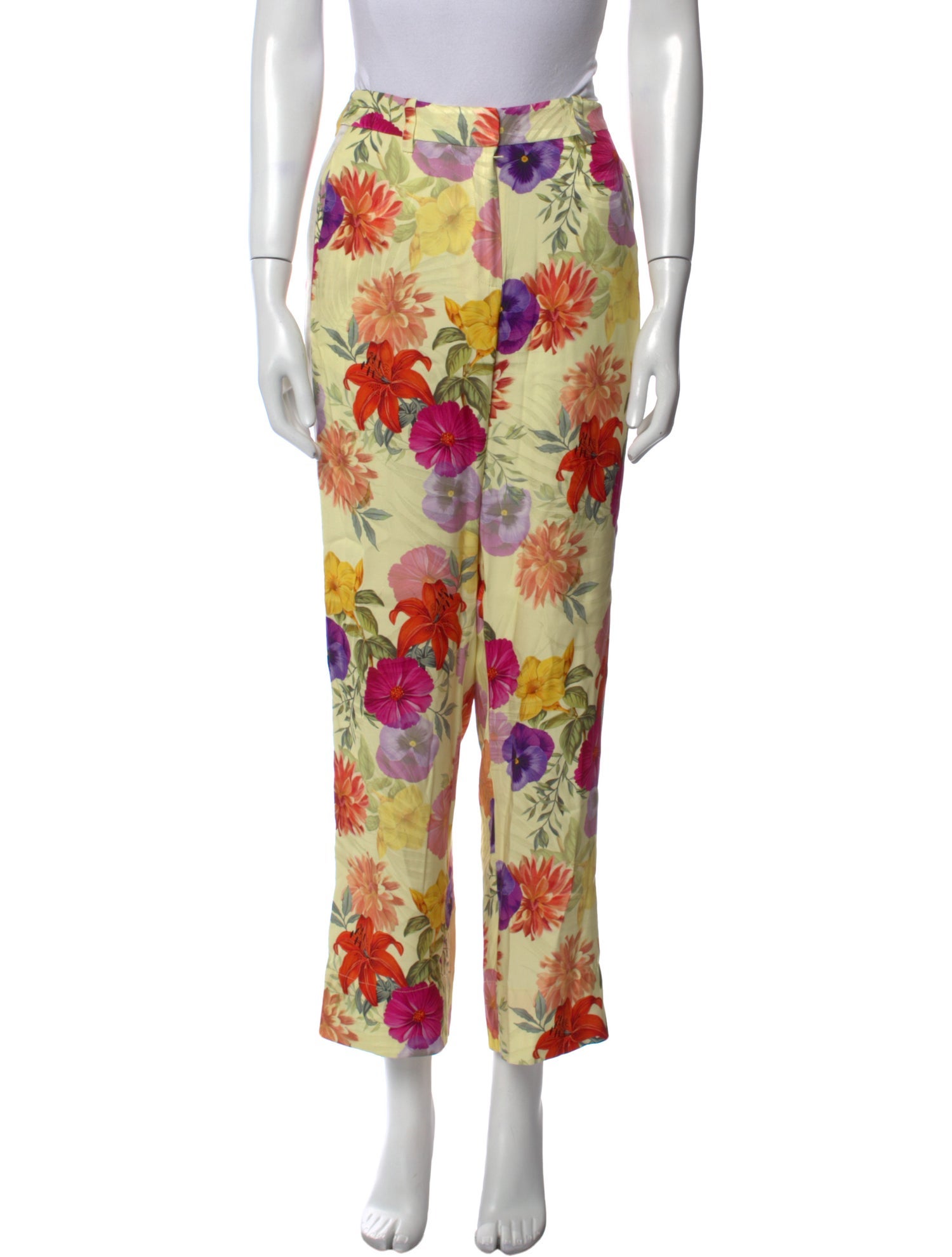 Derek Lam 10 Crosby Printed Straight Leg Pants