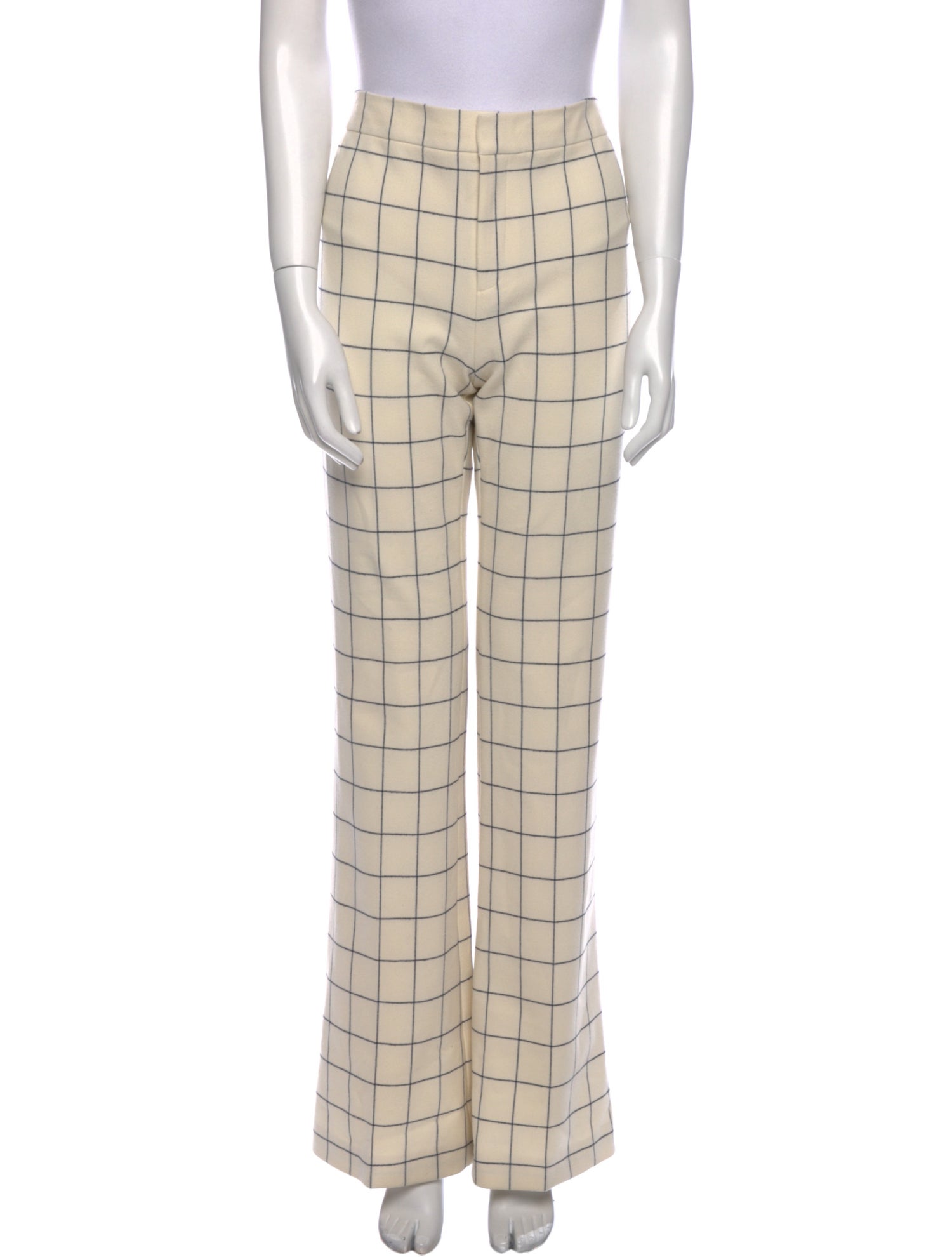 Derek Lam 10 Crosby Plaid Print Wide Leg Pants w/ Tags