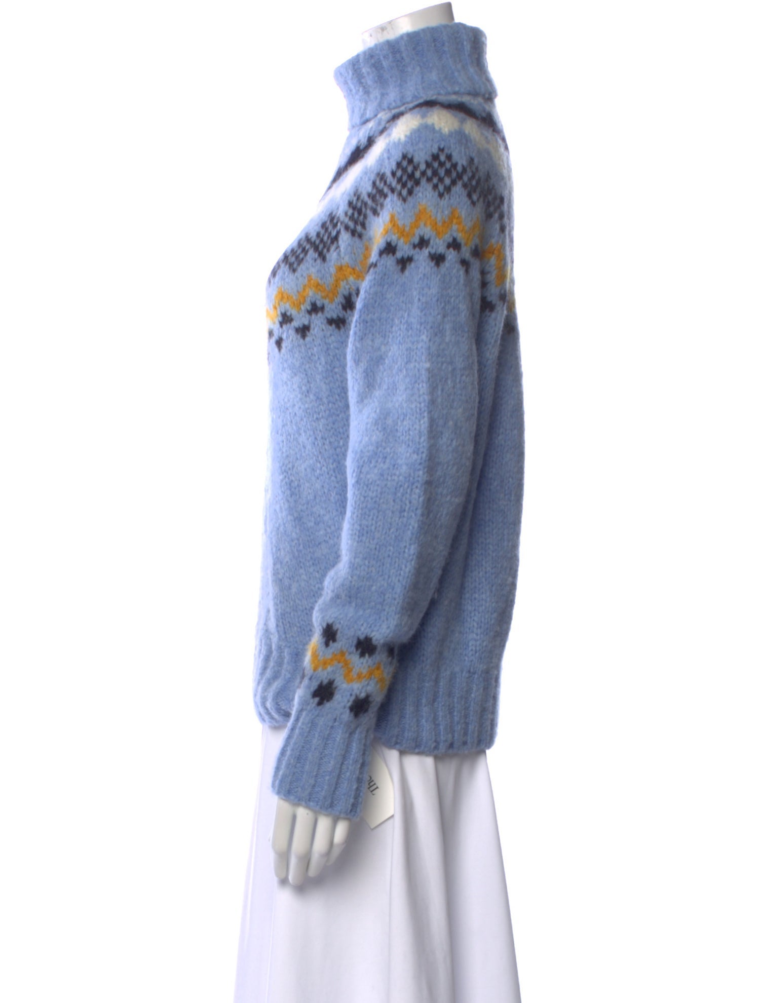 Derek Lam 10 Crosby Striped Turtleneck Sweater