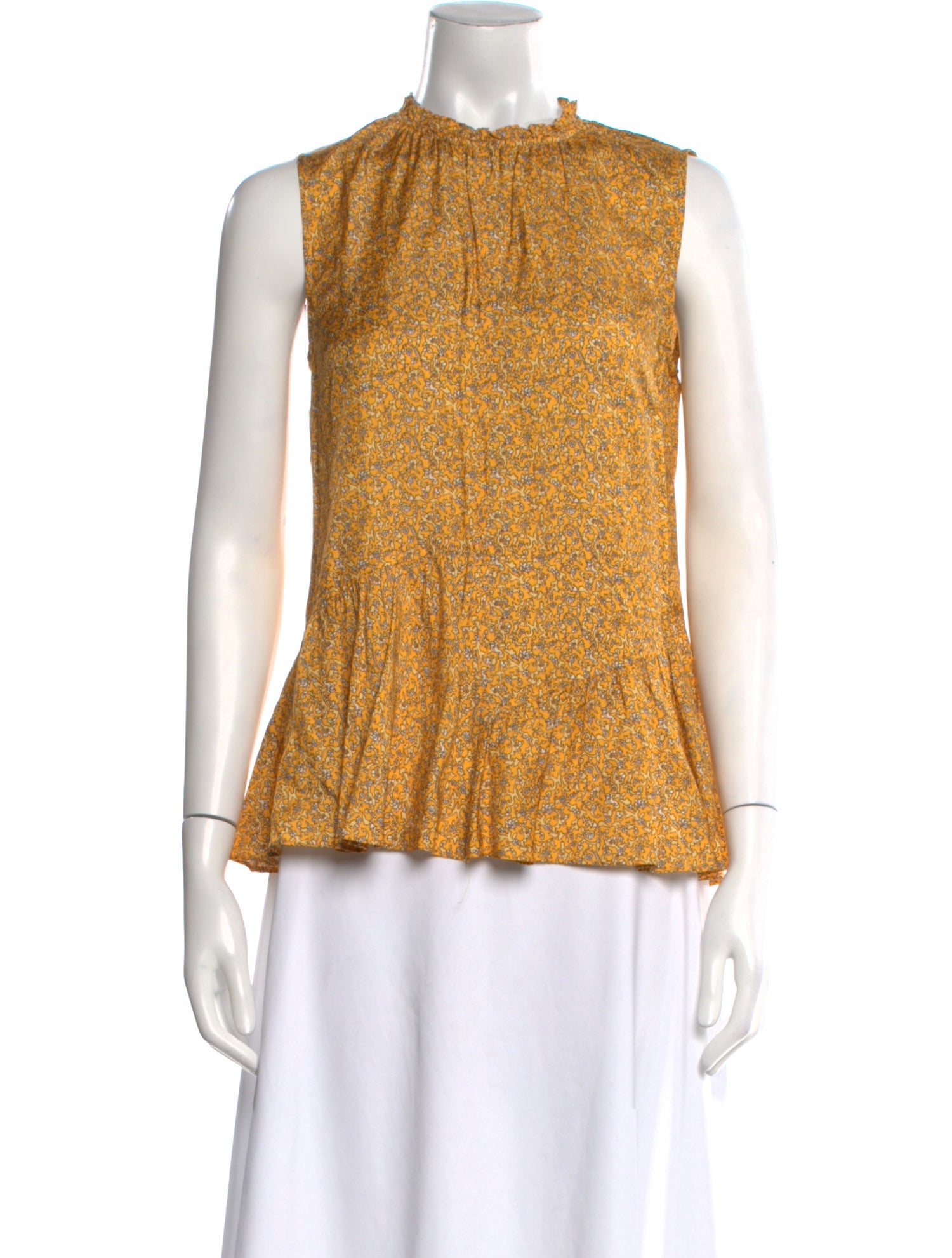 Derek Lam 10 Crosby Printed Crew Neck Top