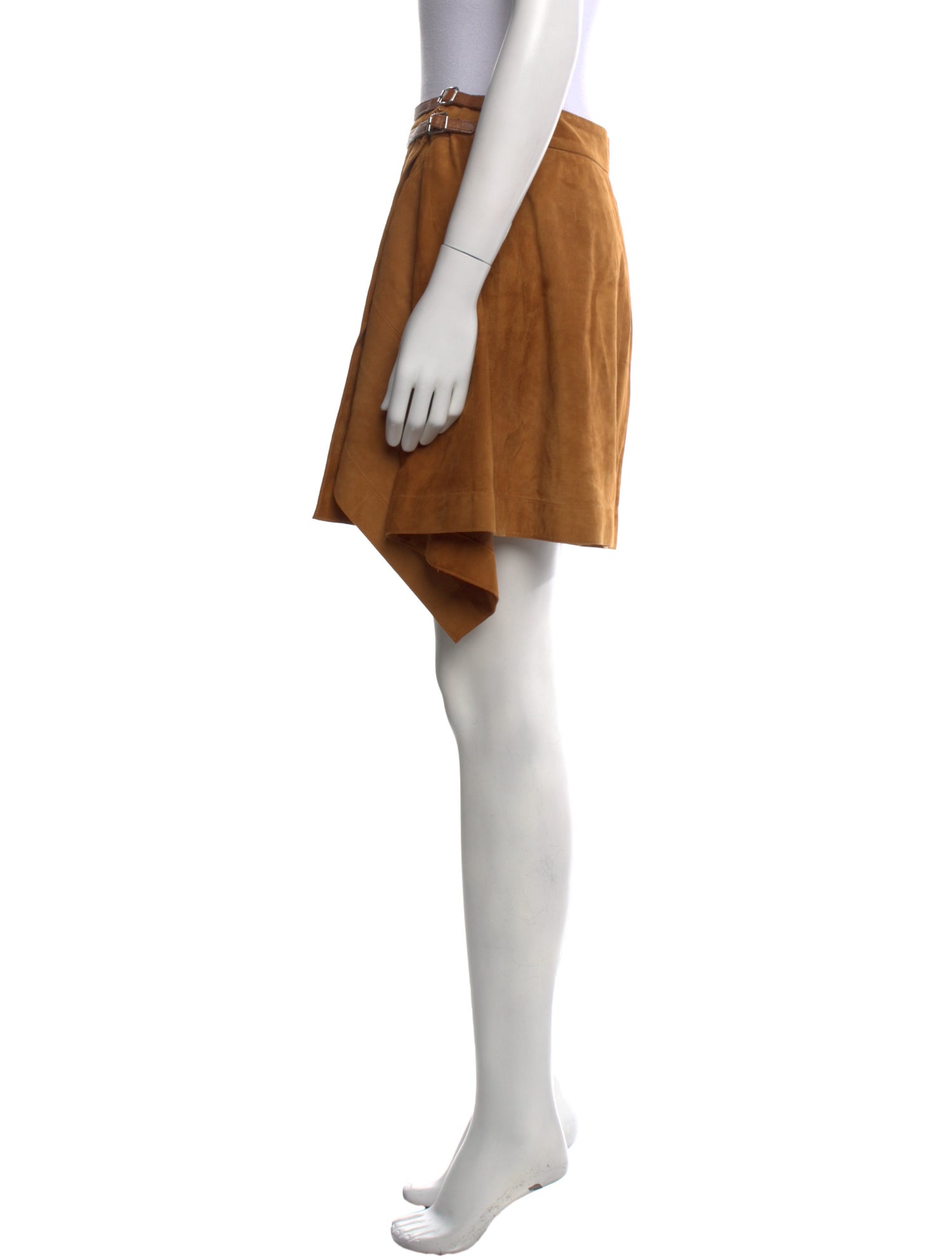 Derek Lam 10 Crosby Lamb Leather Mini Skirt