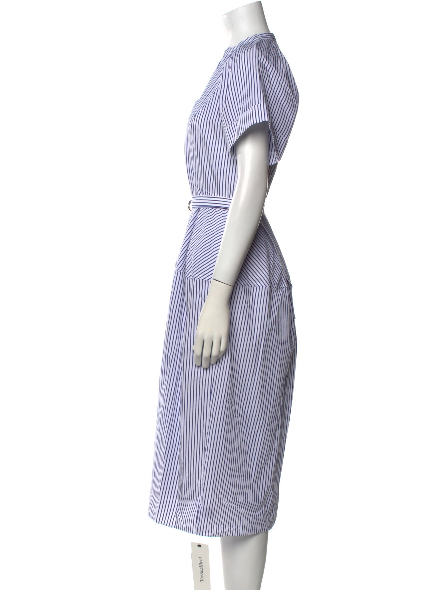 Derek Lam 10 Crosby Striped Midi Length Dress