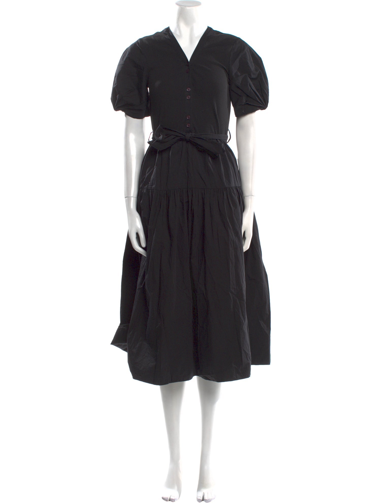 Derek Lam 10 Crosby V-Neck Midi Length Dress