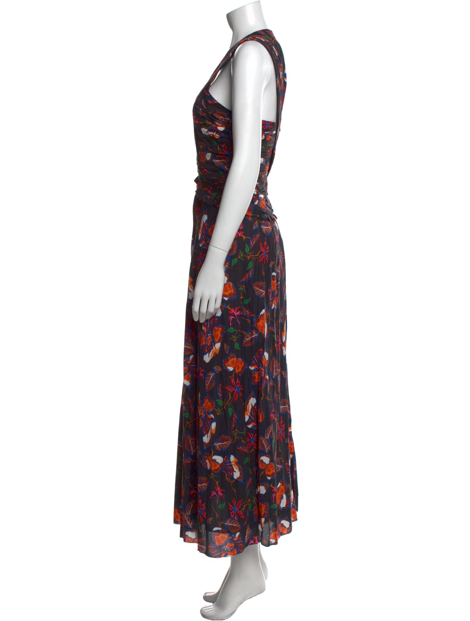 Derek Lam 10 Crosby Floral Print Long Dress