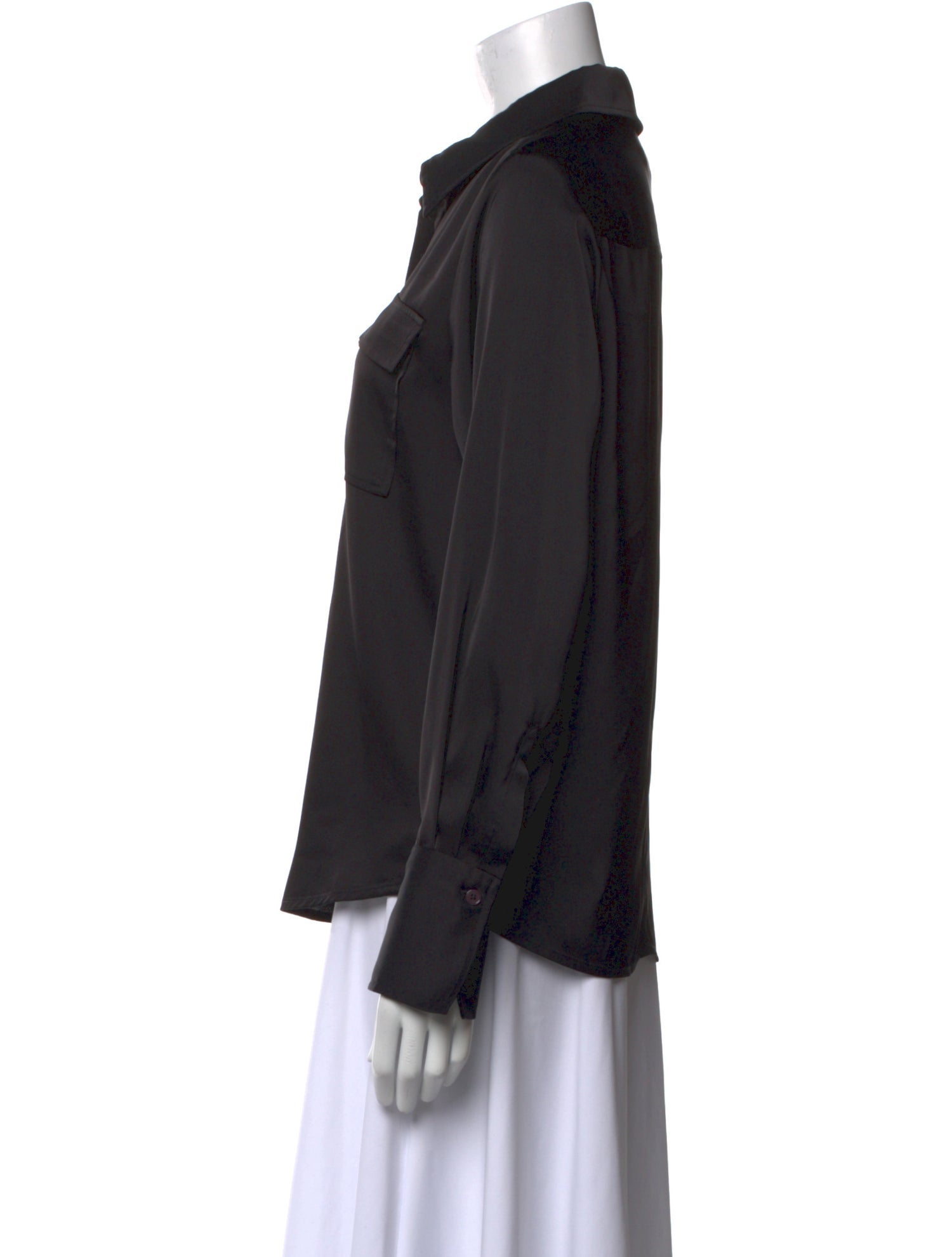 Derek Lam 10 Crosby Long Sleeve Button-Up Top