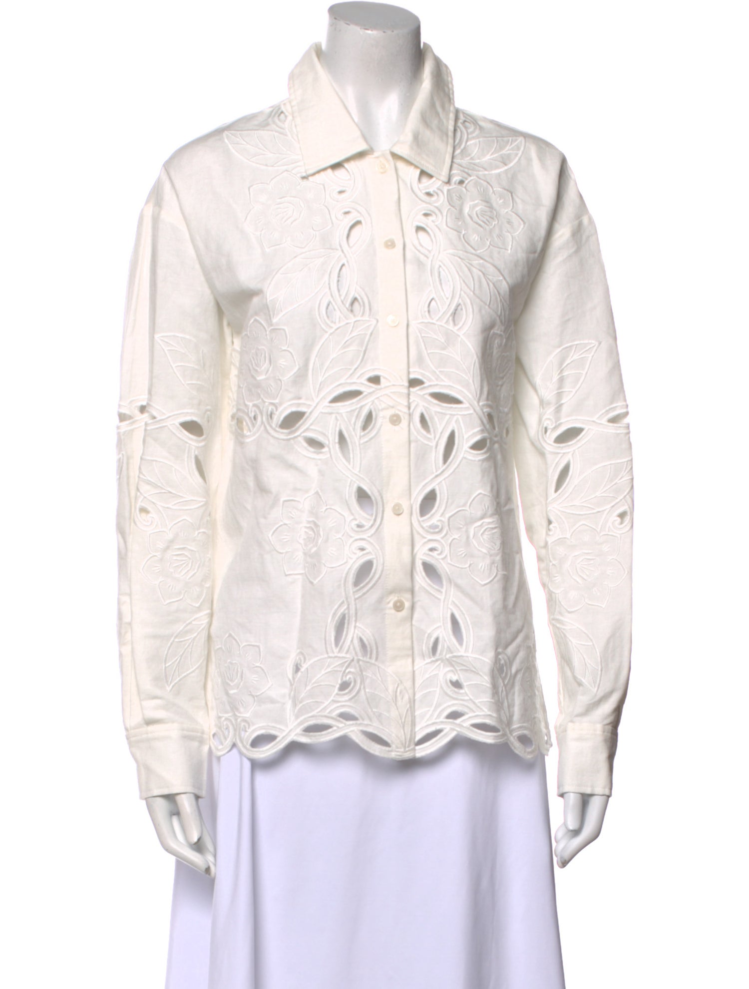 Derek Lam 10 Crosby Long Sleeve Button-Up Top