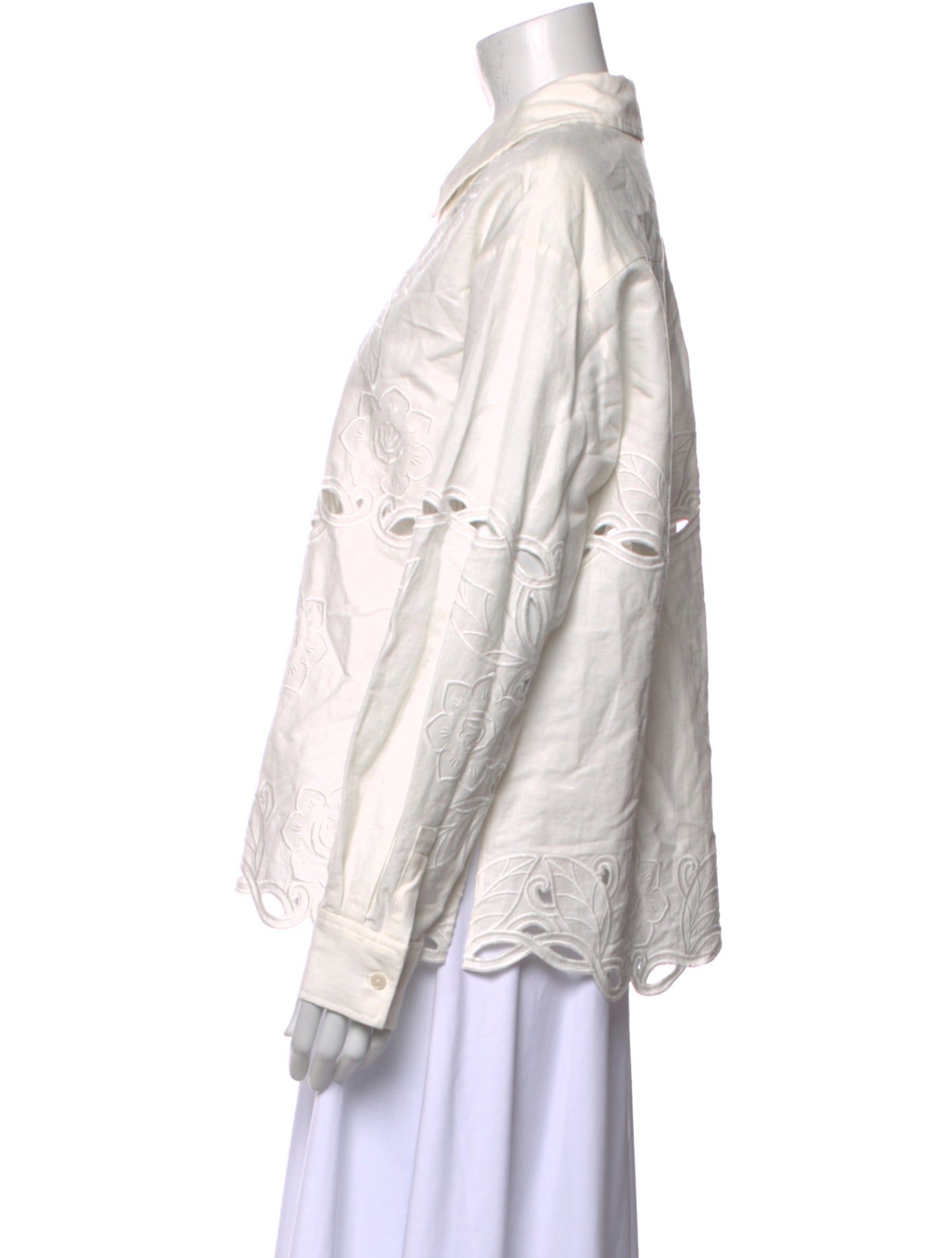 Derek Lam 10 Crosby Long Sleeve Button-Up Top