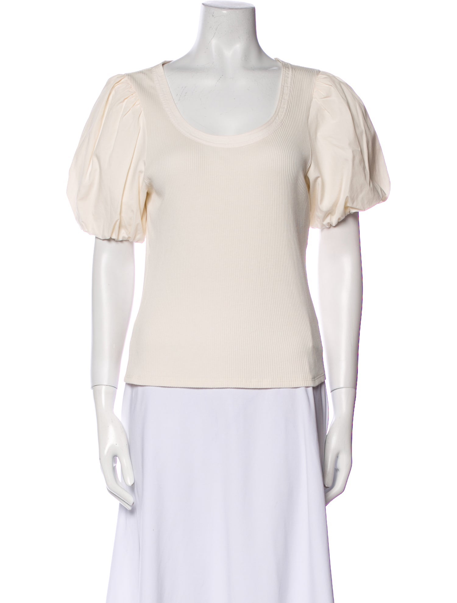 Derek Lam 10 Crosby Scoop Neck Short Sleeve T-Shirt