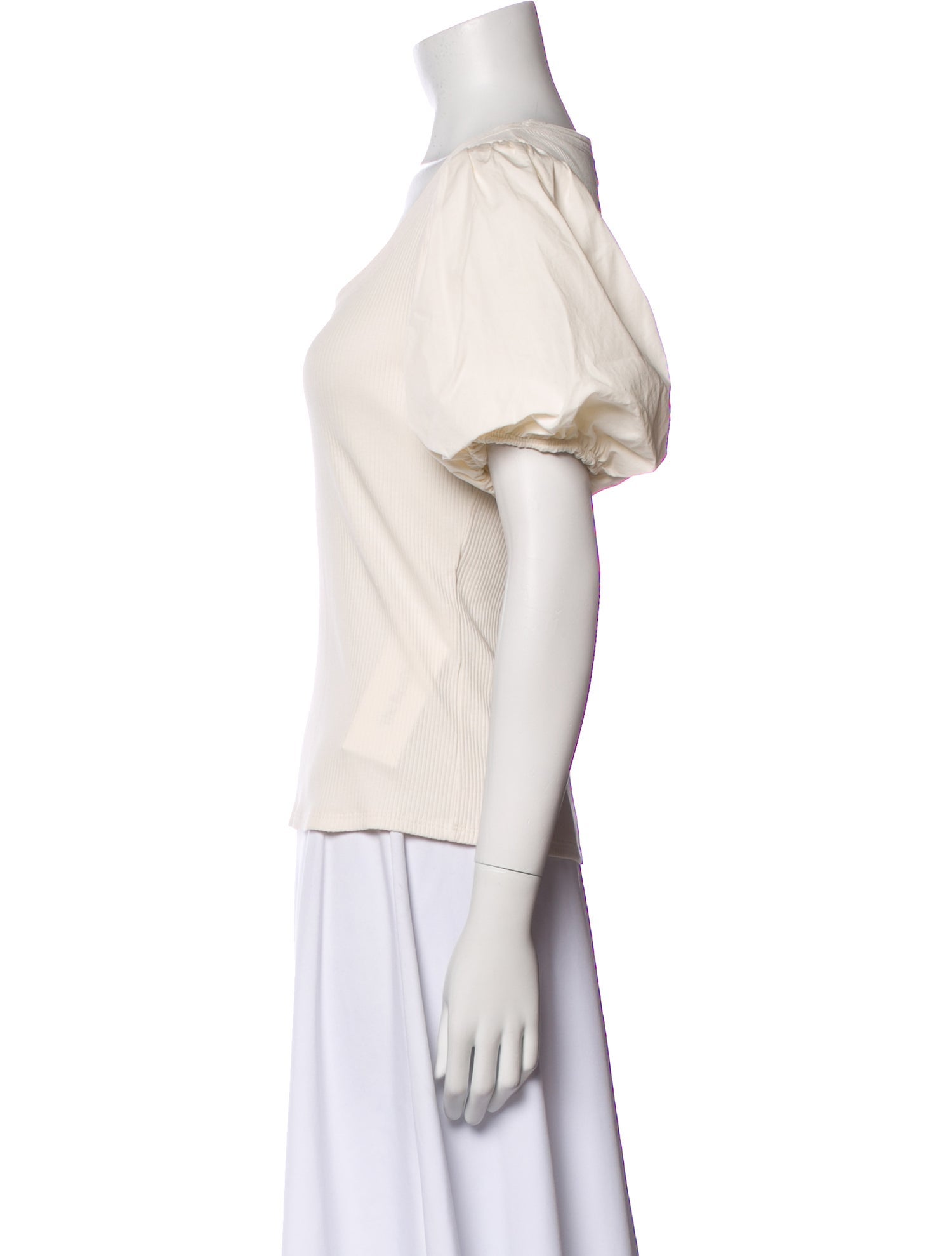 Derek Lam 10 Crosby Scoop Neck Short Sleeve T-Shirt