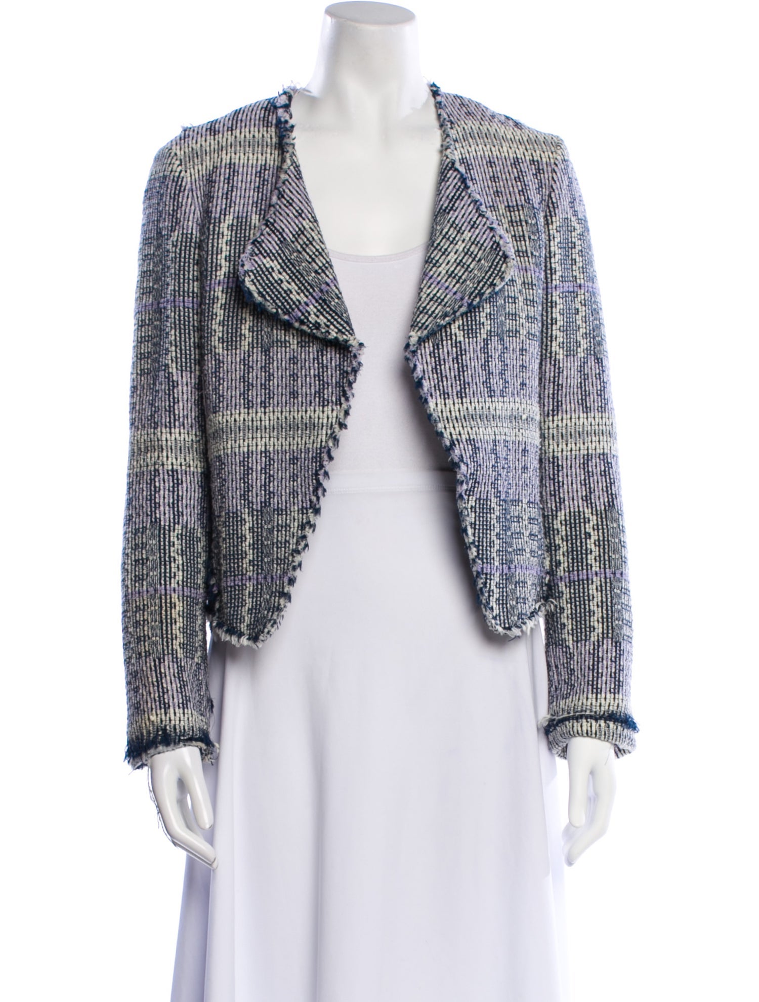 Derek Lam 10 Crosby Tweed Pattern Evening Jacket