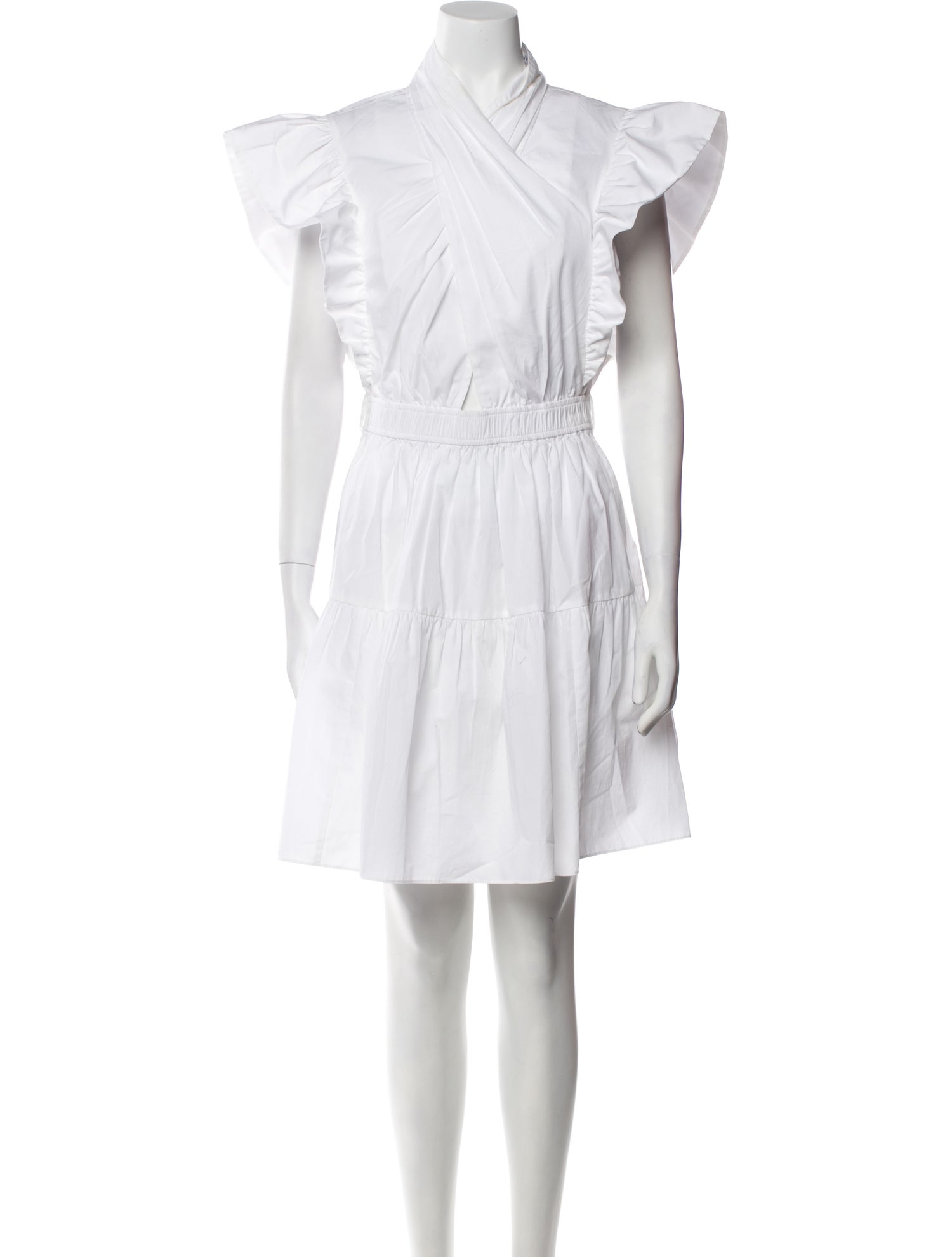 Derek Lam 10 Crosby Mock Neck Knee-Length Dress