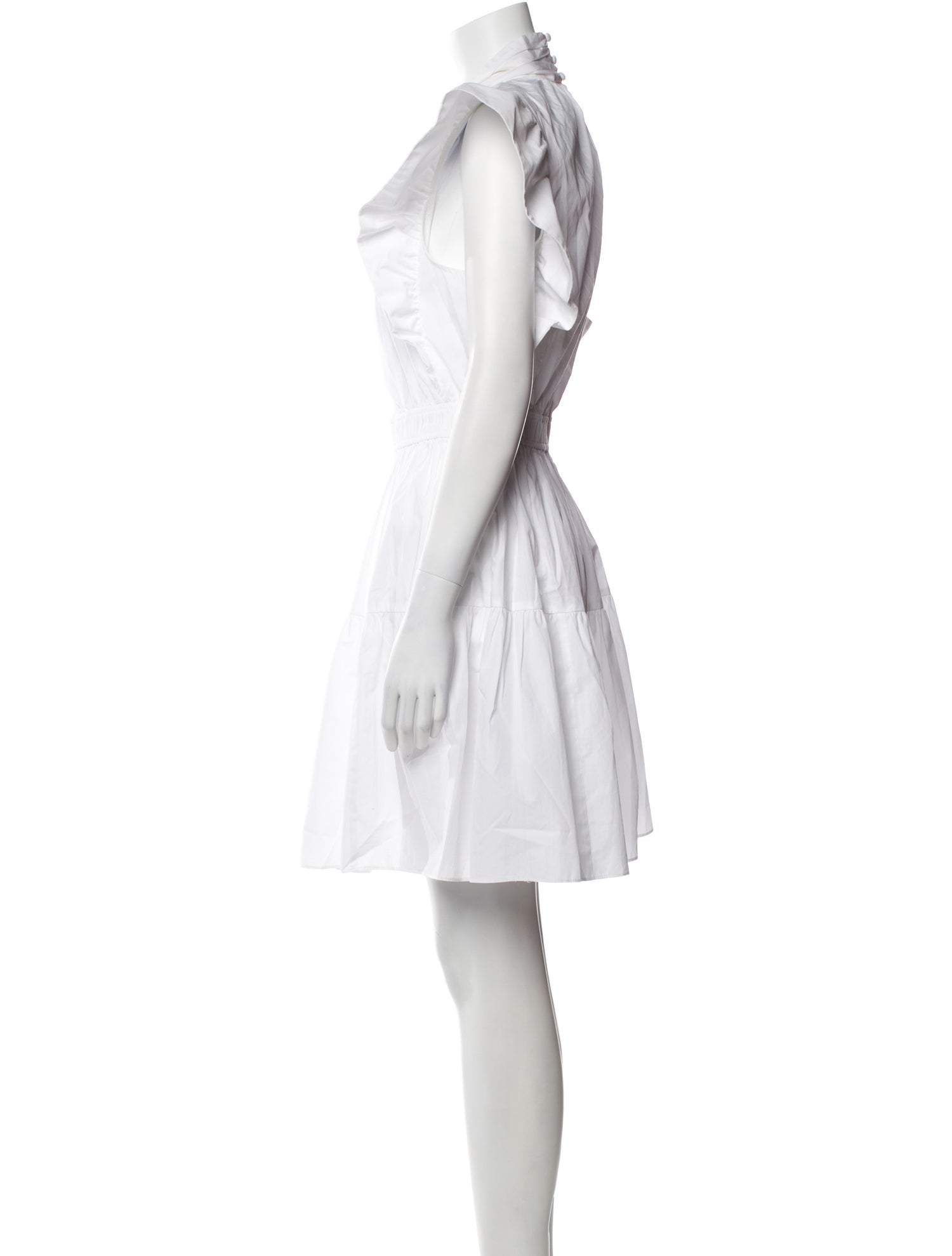 Derek Lam 10 Crosby Mock Neck Knee-Length Dress