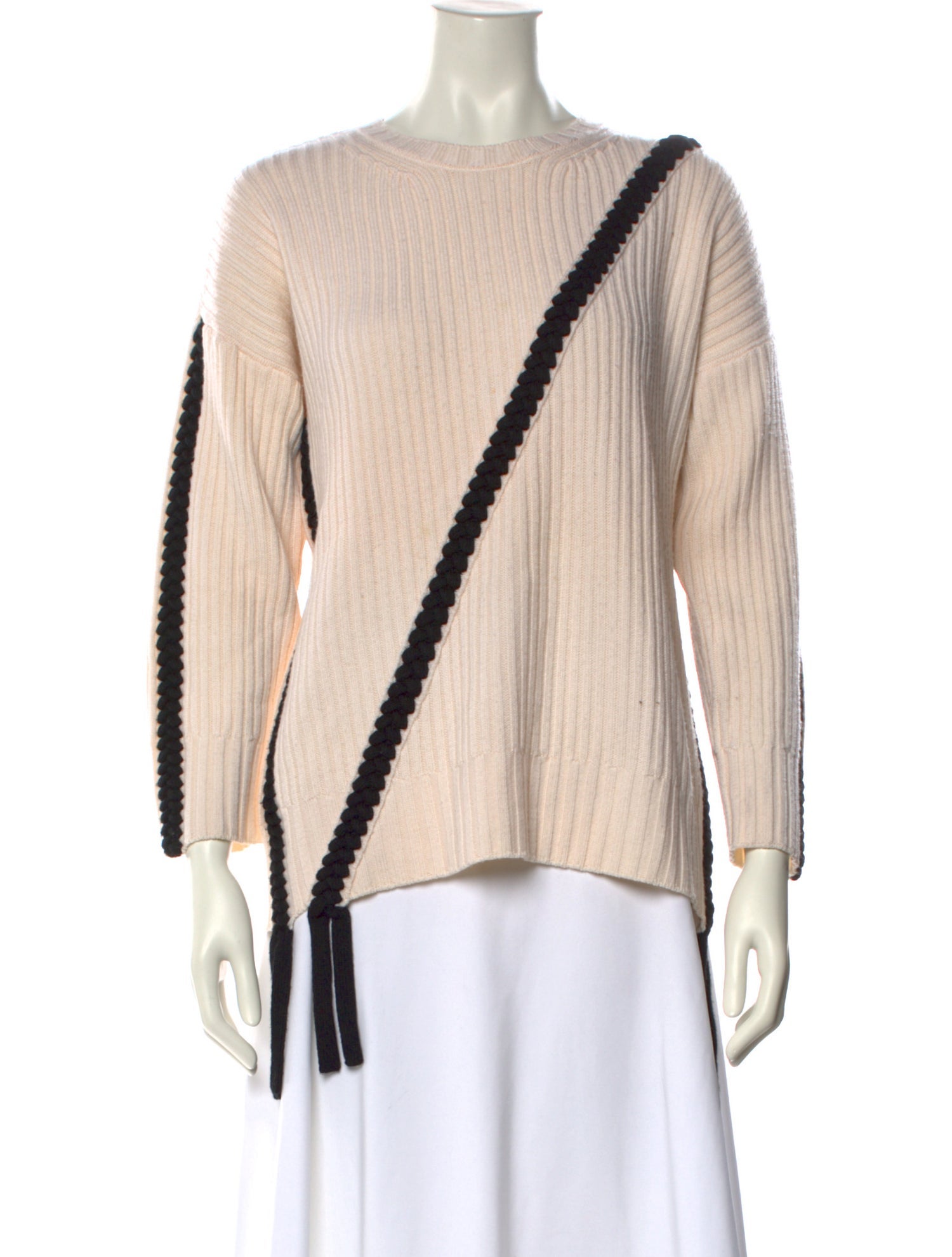 Derek Lam 10 Crosby Merino Wool Striped Sweater