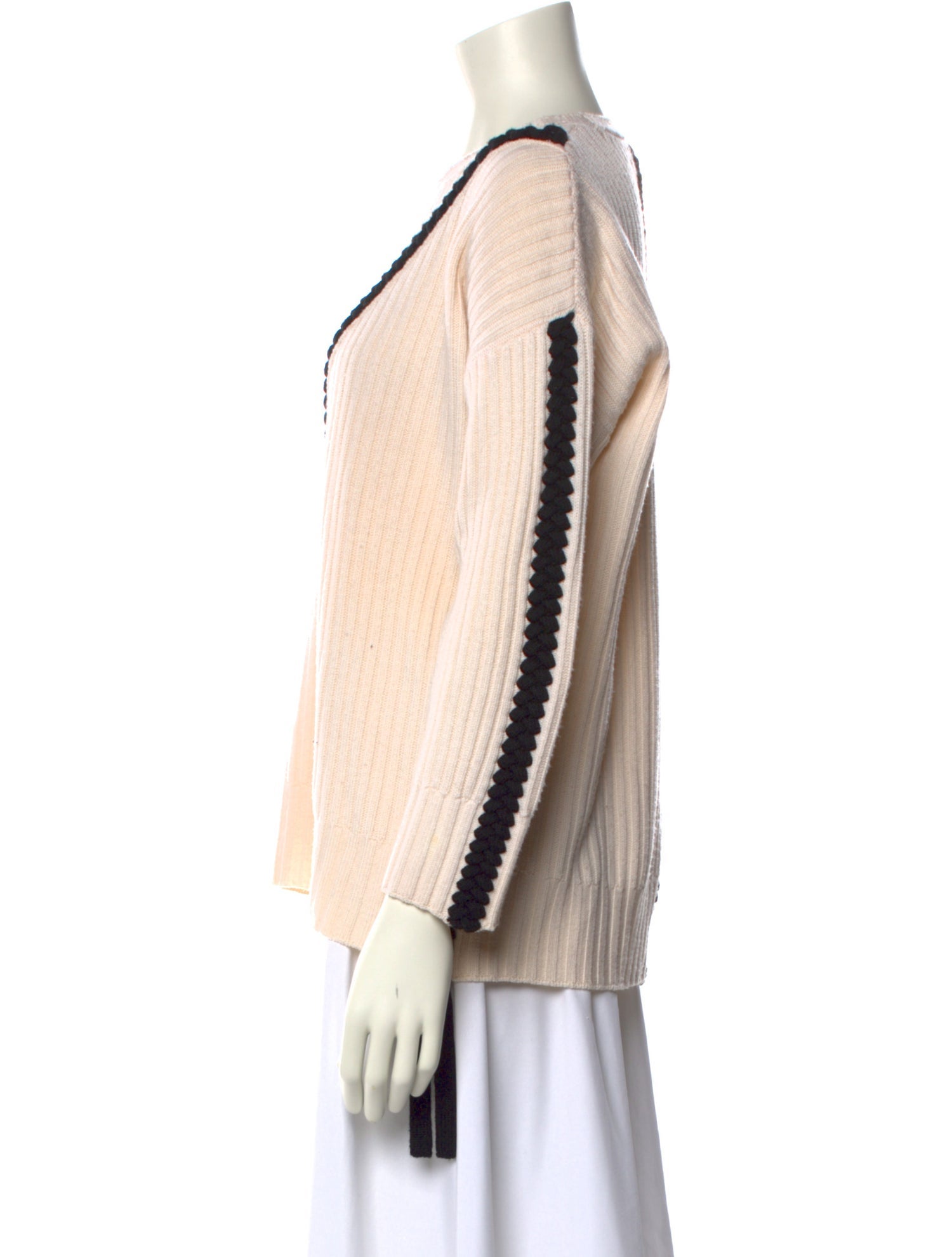 Derek Lam 10 Crosby Merino Wool Striped Sweater