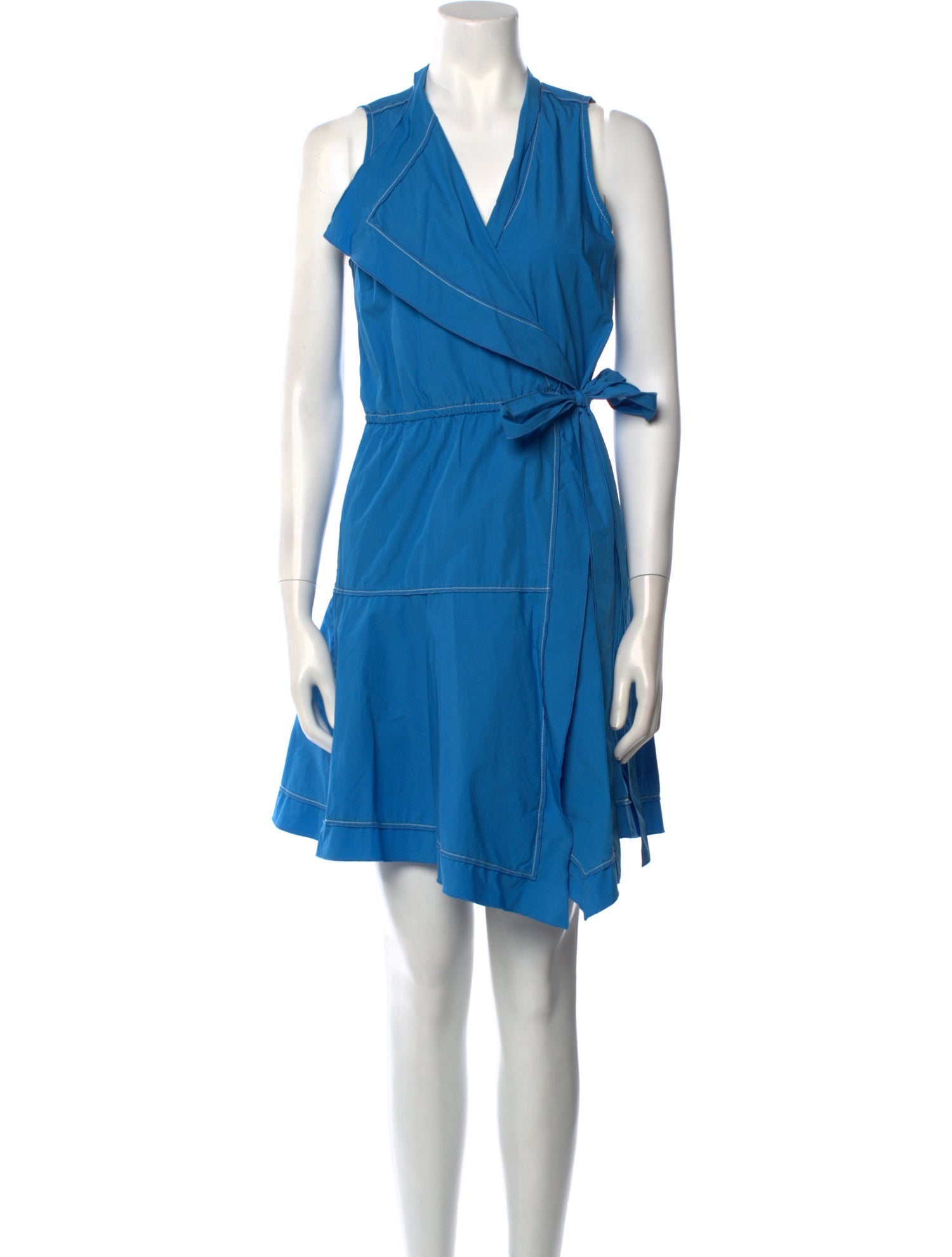 Derek Lam 10 Crosby V-Neck Knee-Length Dress