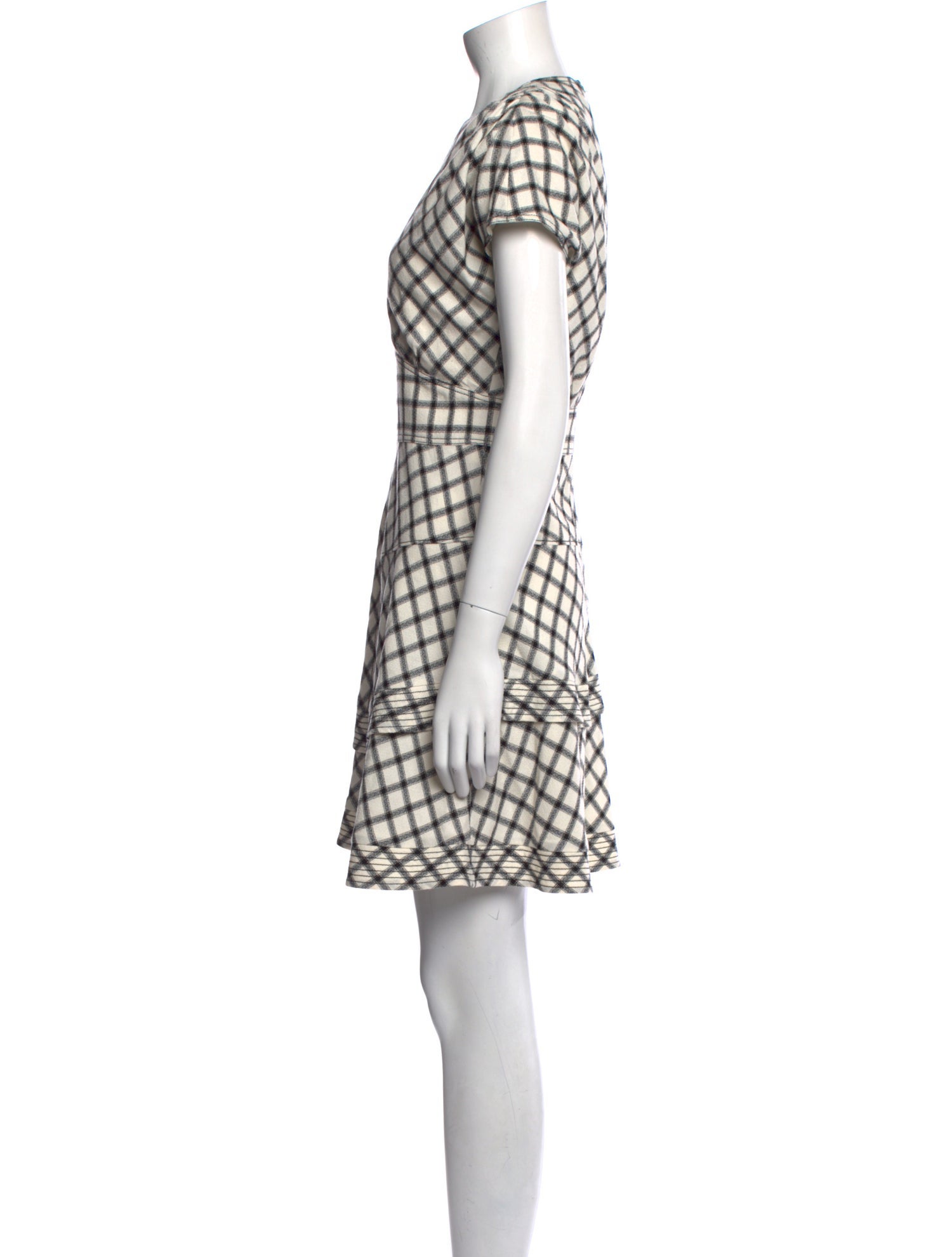 Derek Lam 10 Crosby Plaid Print Mini Dress w/ Tags