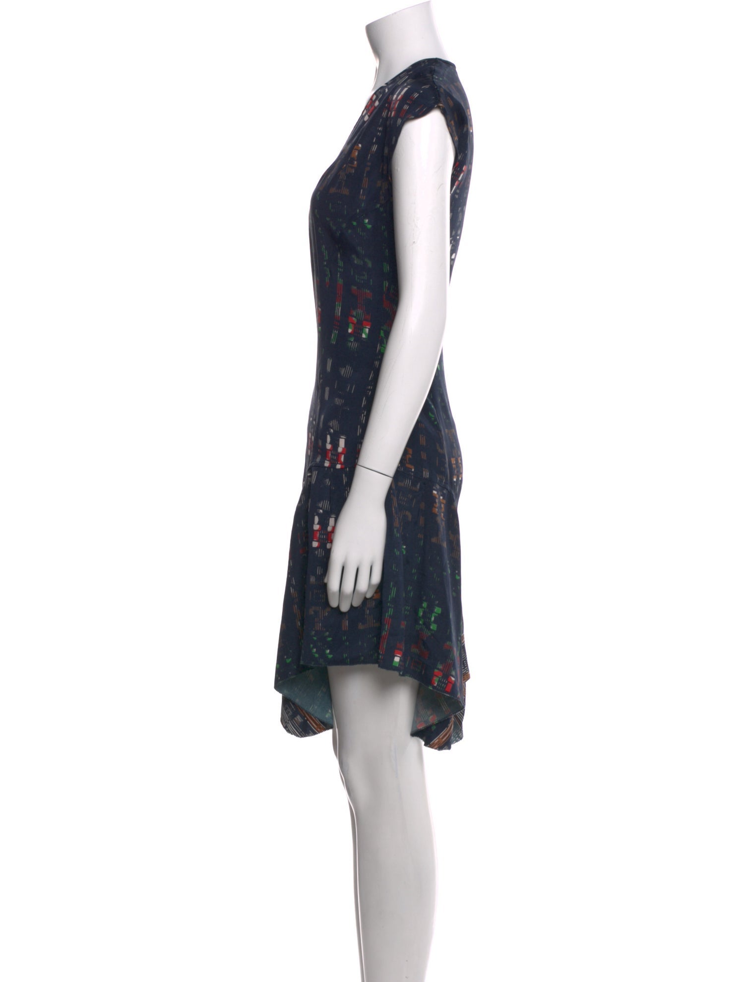 Derek Lam 10 Crosby Printed Knee-Length Dress