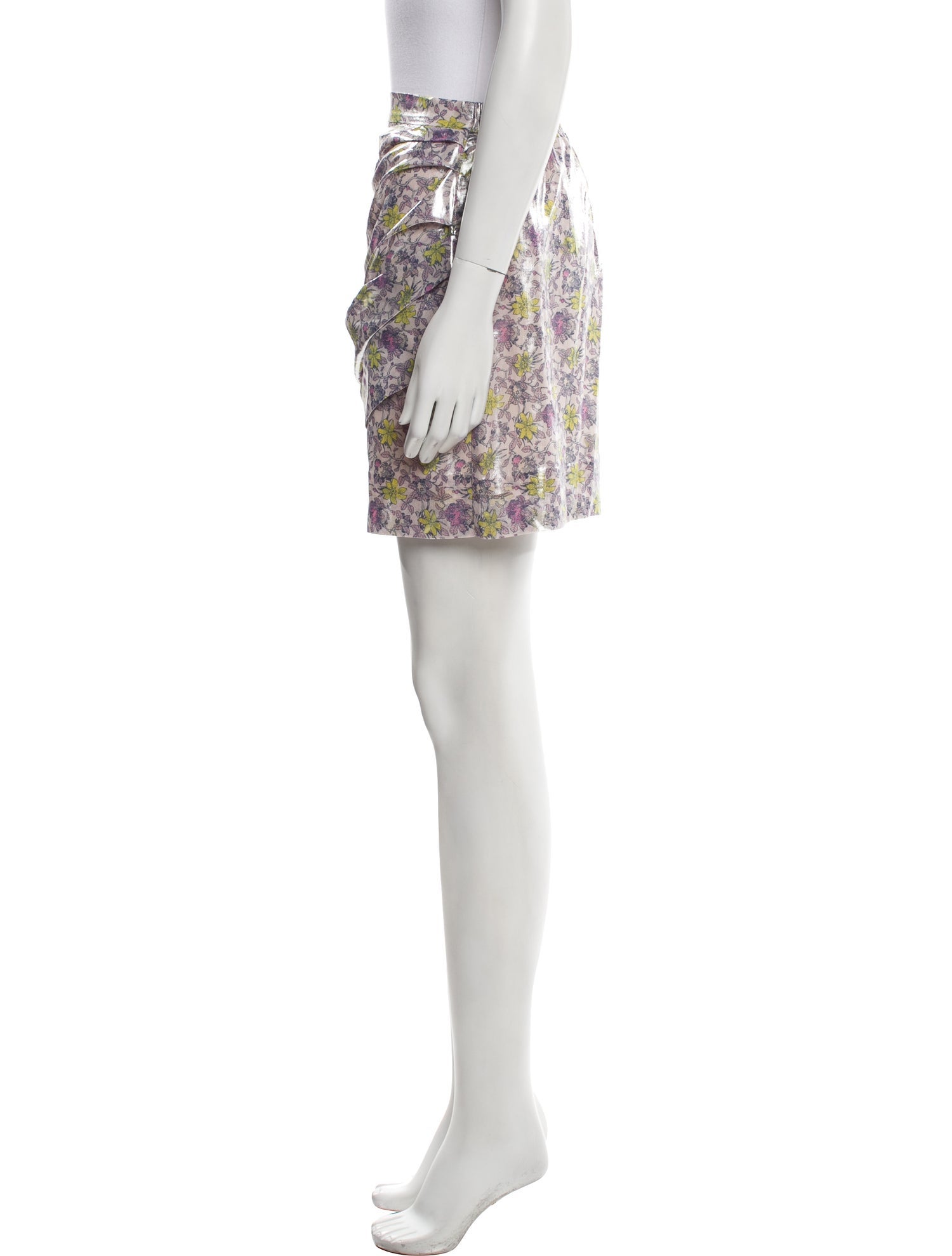 Derek Lam 10 Crosby Floral Print Mini Skirt