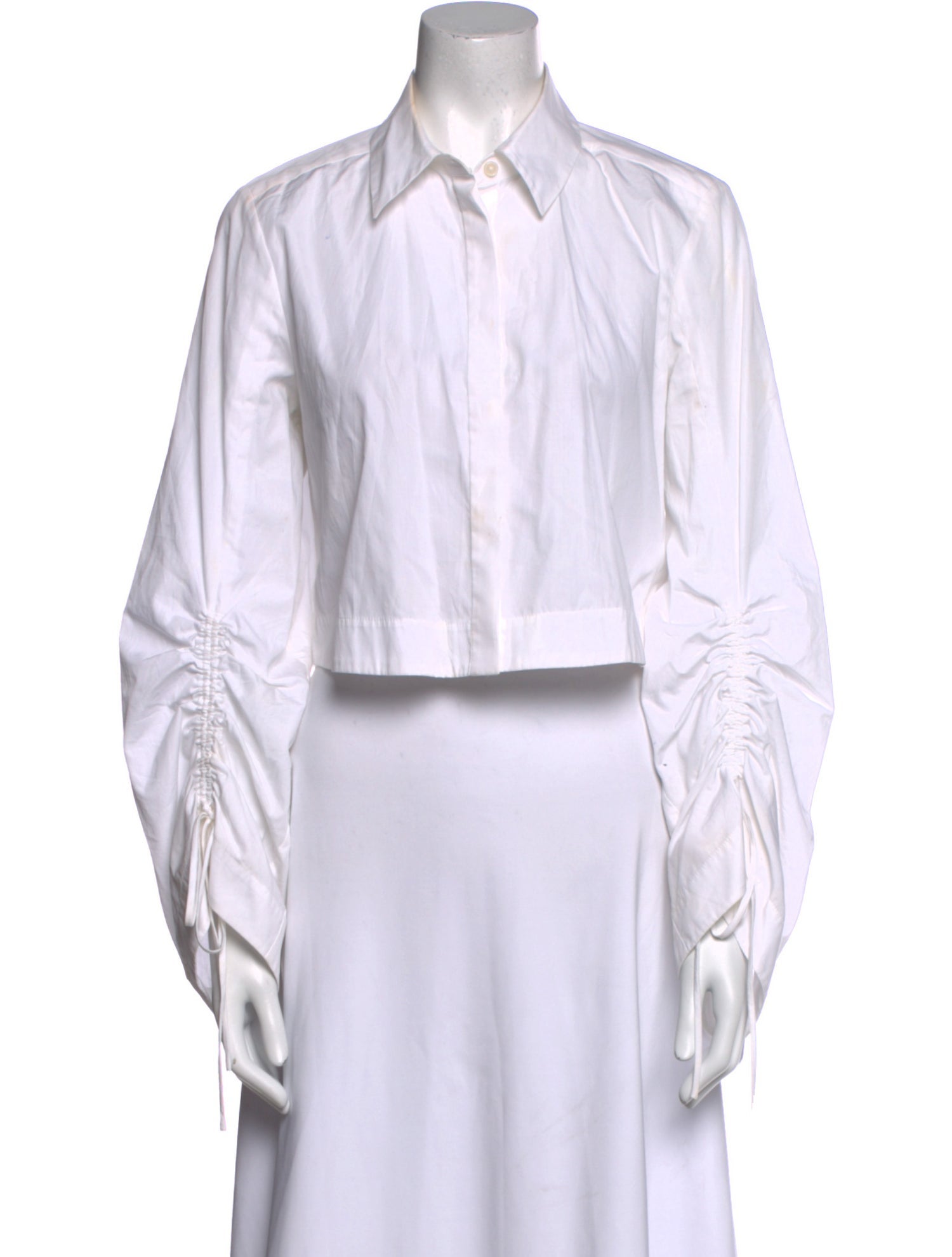 Derek Lam 10 Crosby Long Sleeve Crop Top