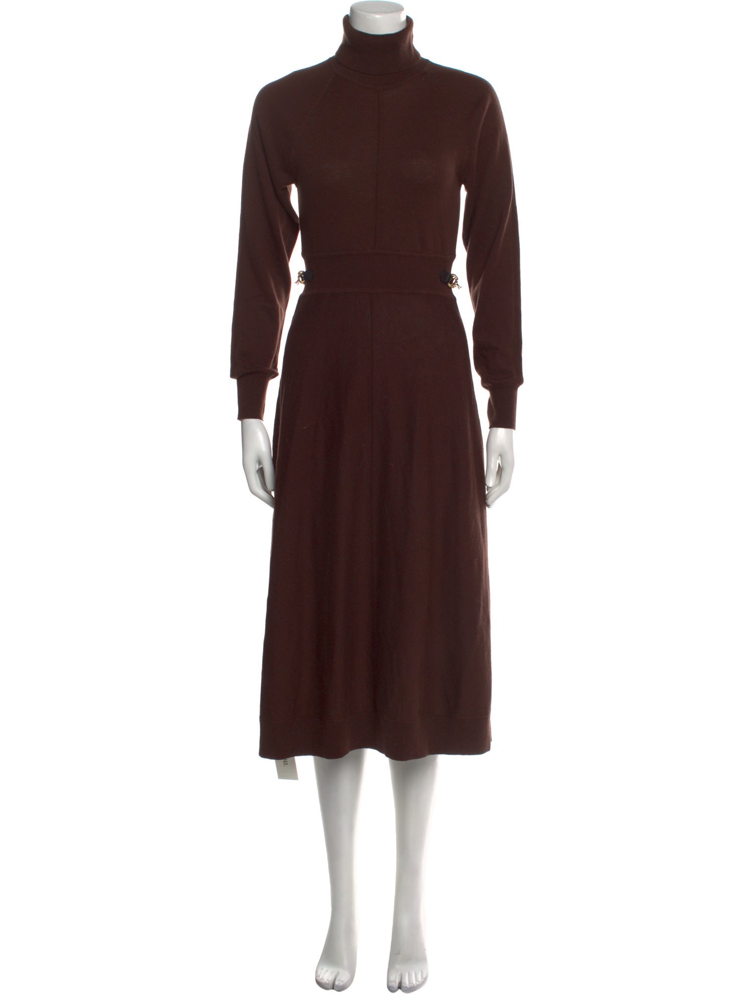 Derek Lam 10 Crosby Turtleneck Midi Length Dress